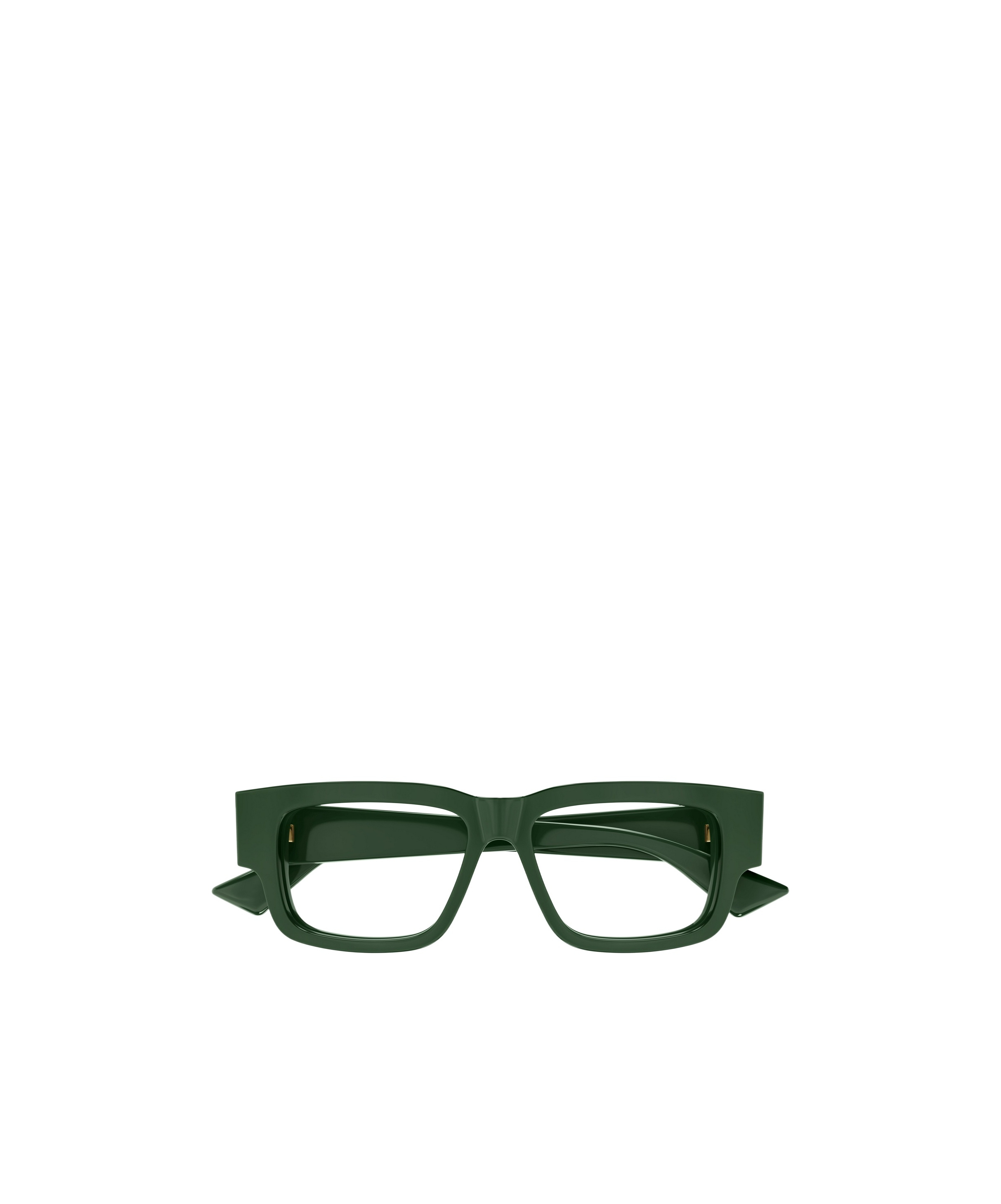 Bottega Veneta Geometric Frame Flat Mirror In Green