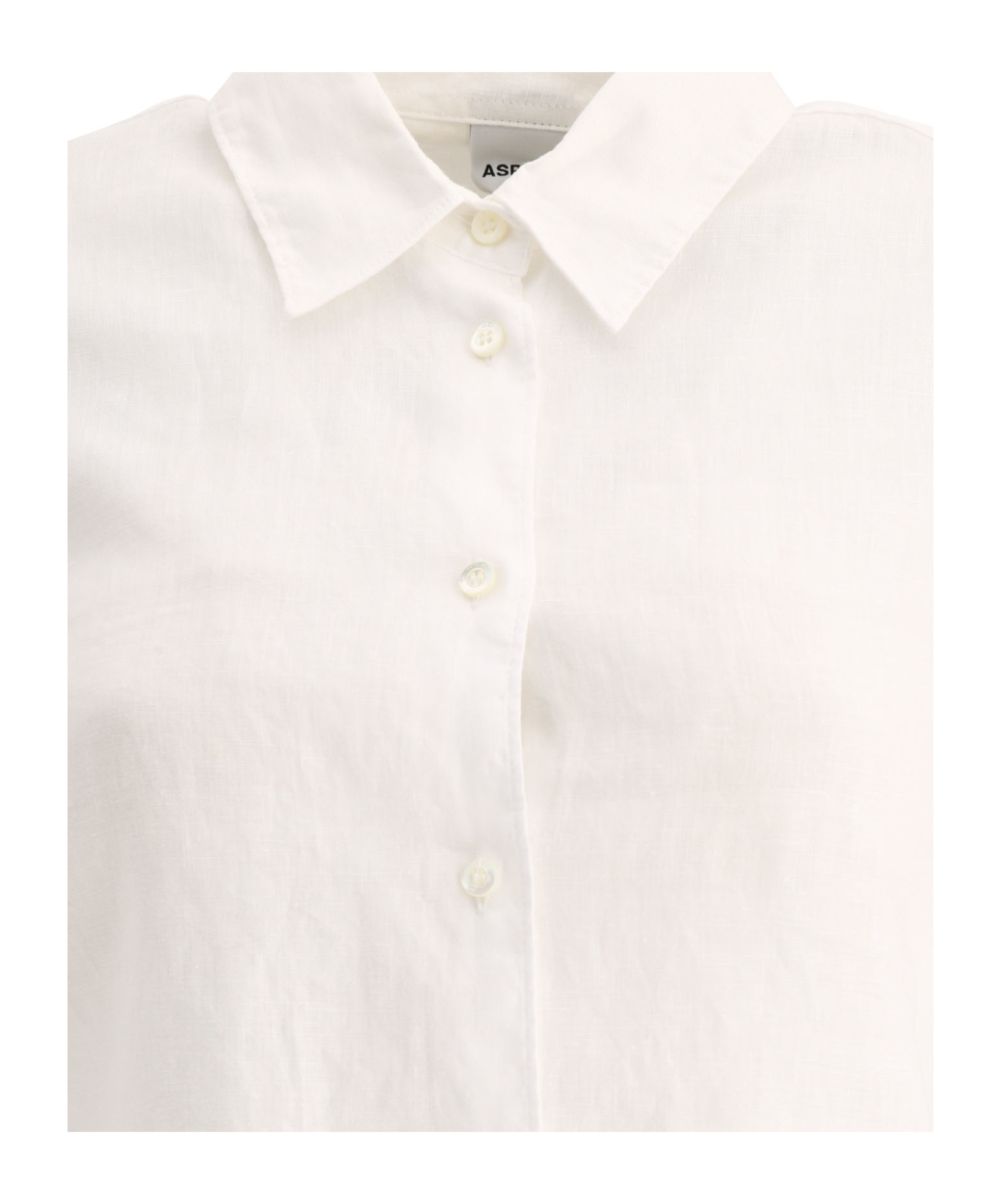 Aspesi Button-up Long-sleeved Shirt In White