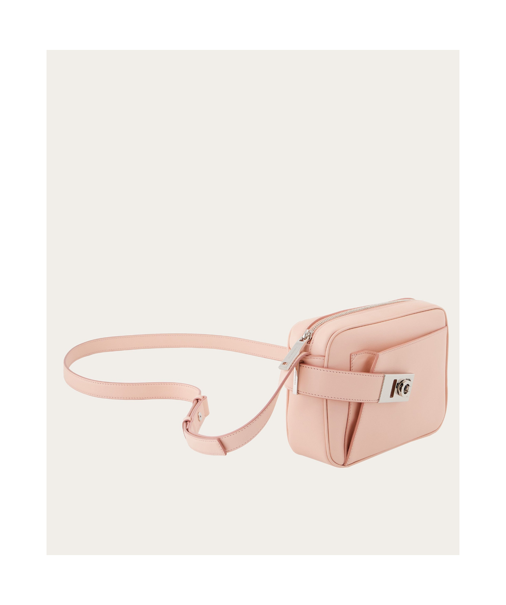 Ferragamo Small Archive Camera Case Crossbody Bag In Nude