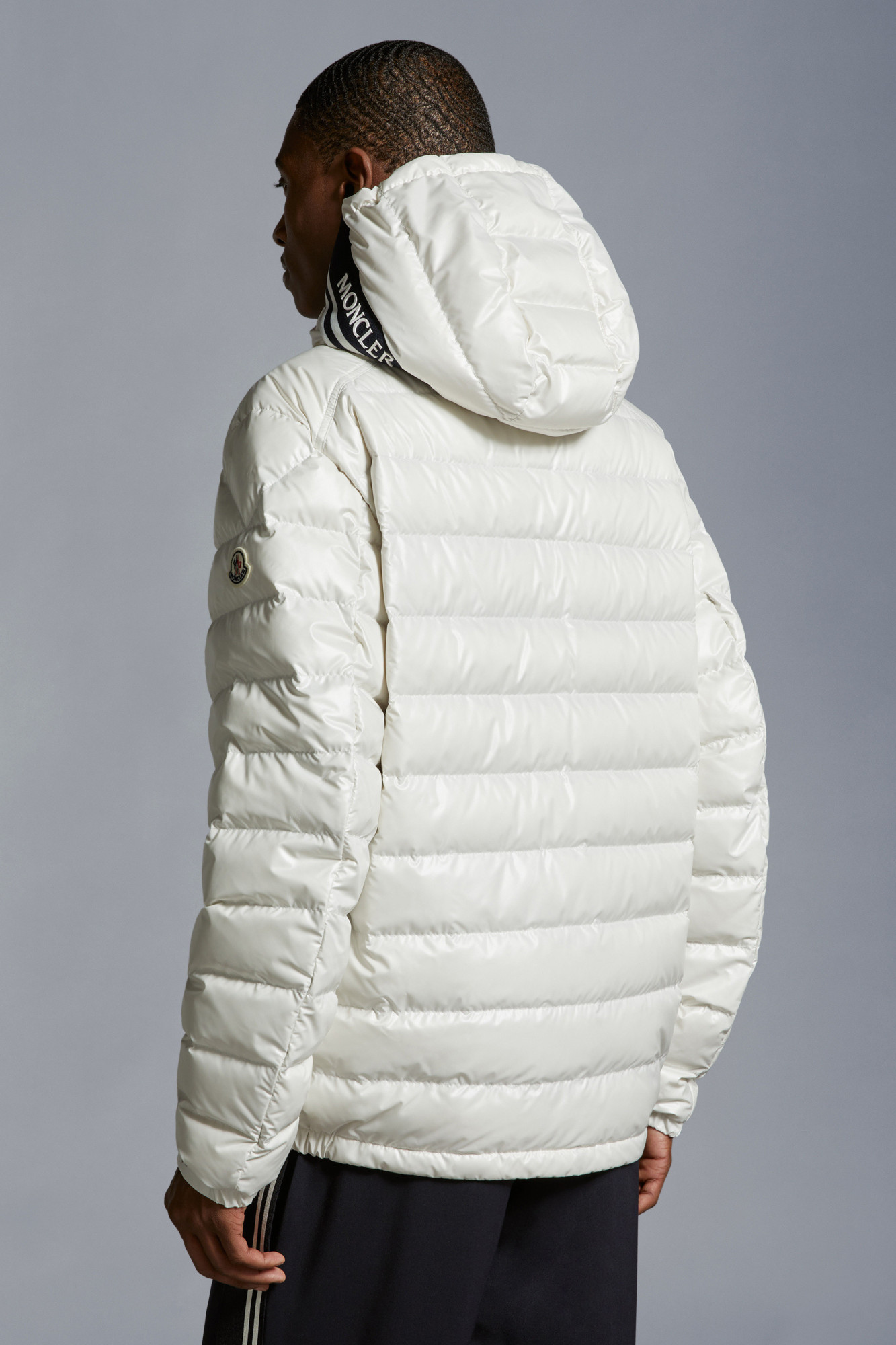 Moncler Cornour Hooded Down Jacket In White