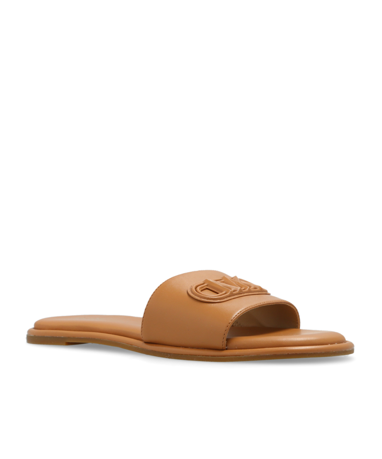 Michael Michael Kors Round Head Slippers In Brown