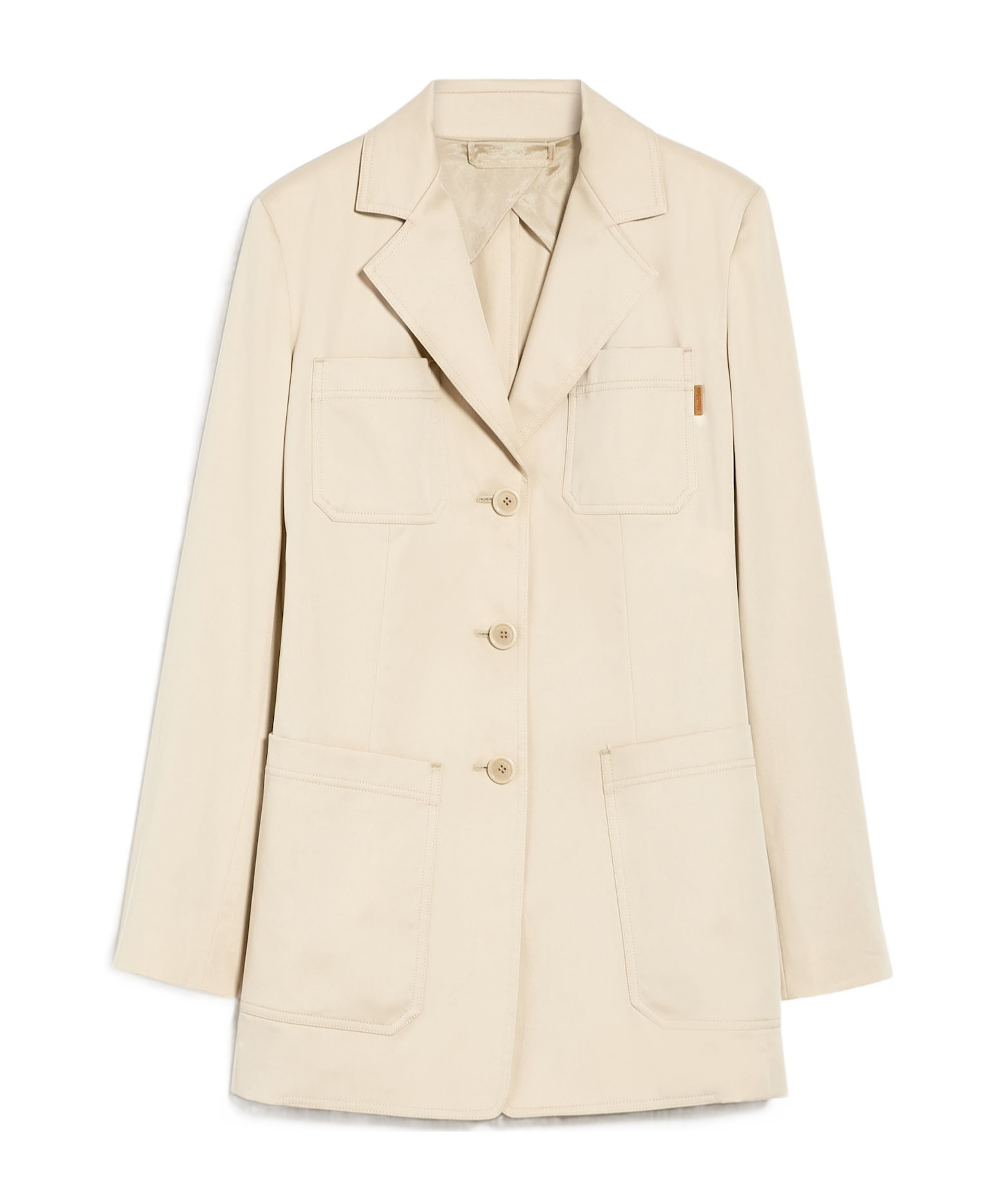 Max Mara Single-breasted Suit Jacket In Nude