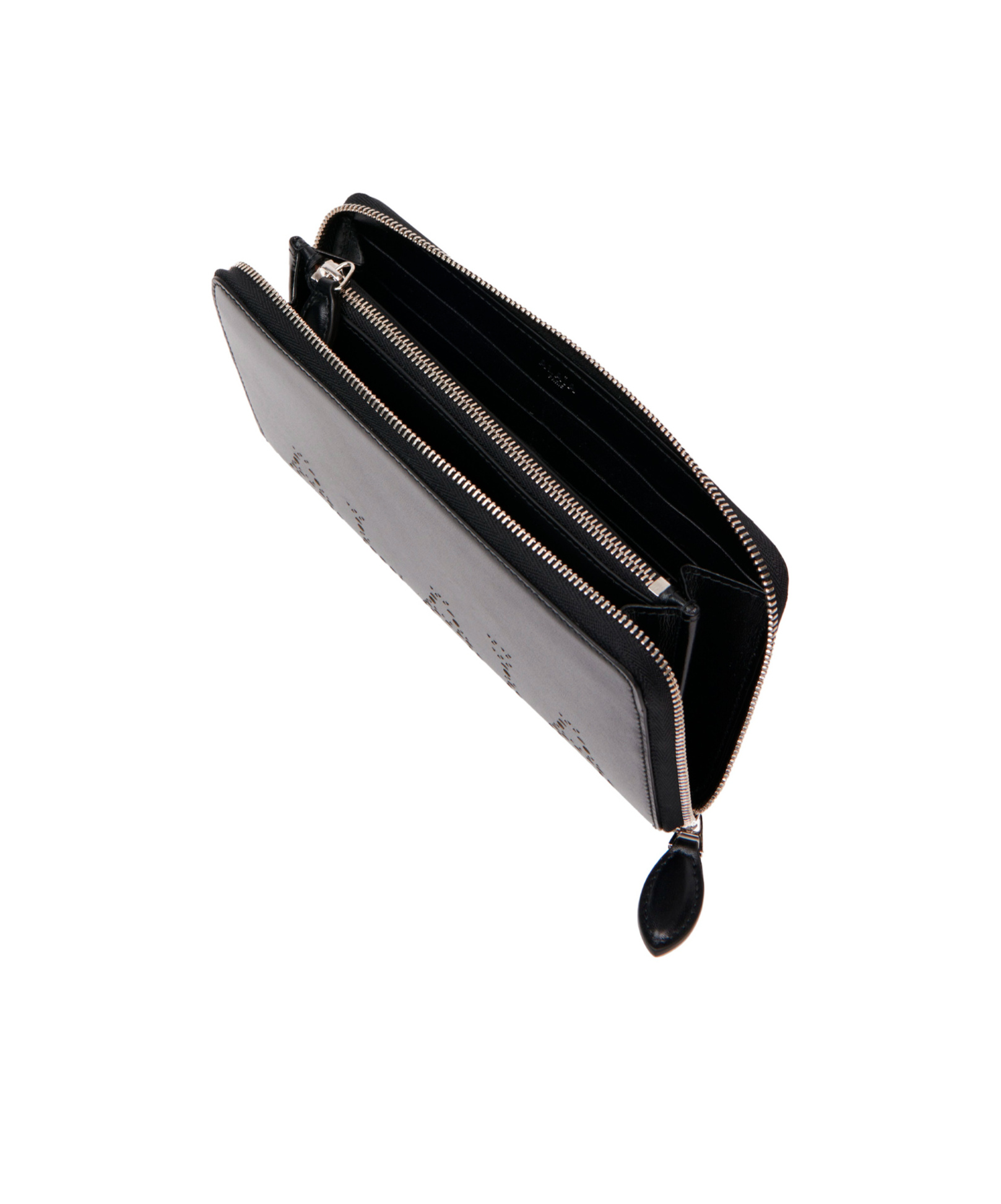 Alaïa Logo Logo Long Wallet In Black