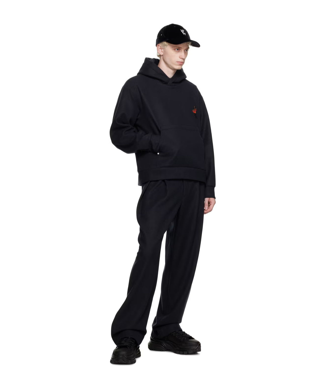 Wooyoungmi Volcano Hooded Sweater In Black