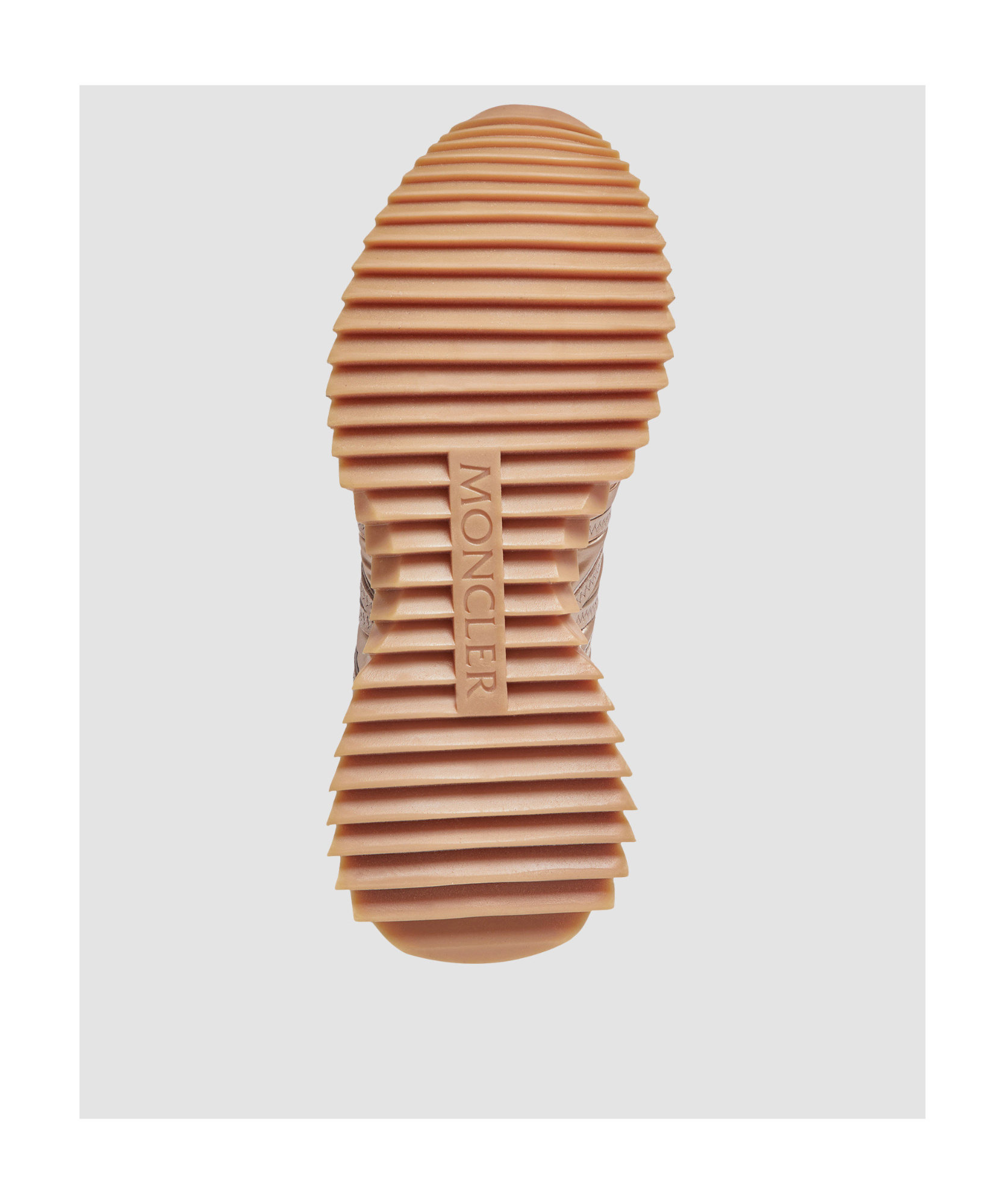 Moncler Pacey Metallic Runner Sneakers In Nude