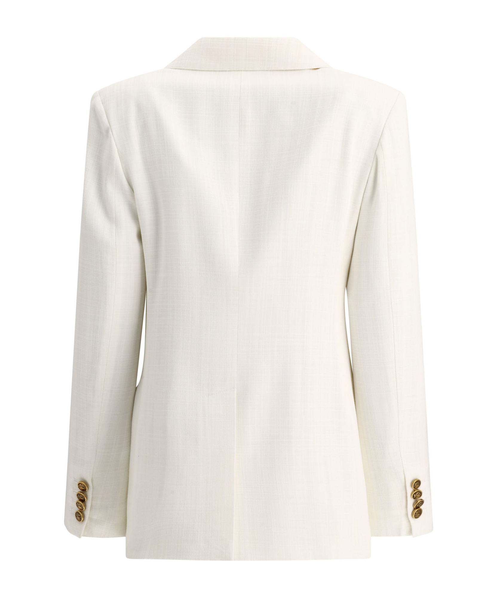 Etro Zweireihiger Blazer Aus Geflammtem Stoff In White