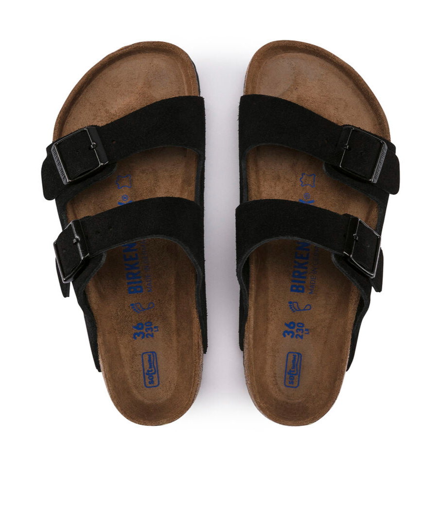 Birkenstock Open-toed Slippers In Black