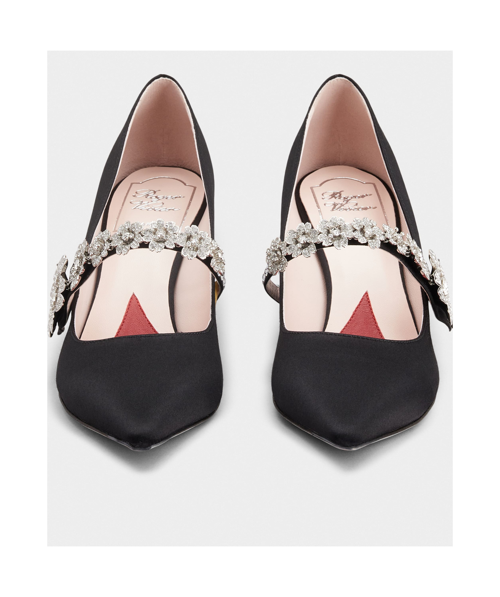 Roger Vivier Bouquet Drill-buckle High Heels In Black