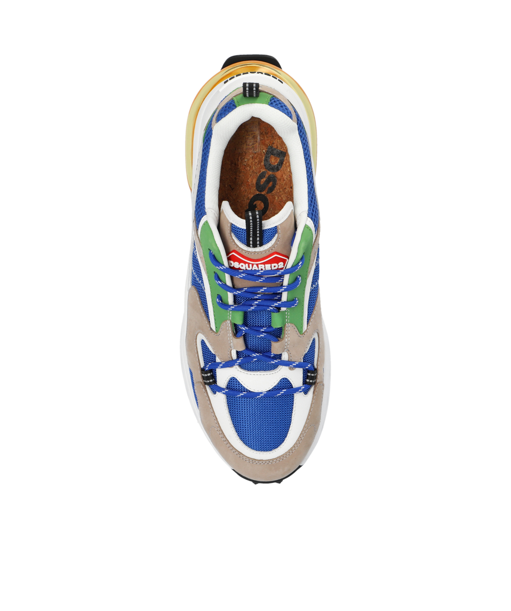 Dsquared2 Bubble Panelled Sneakers In Multicolor