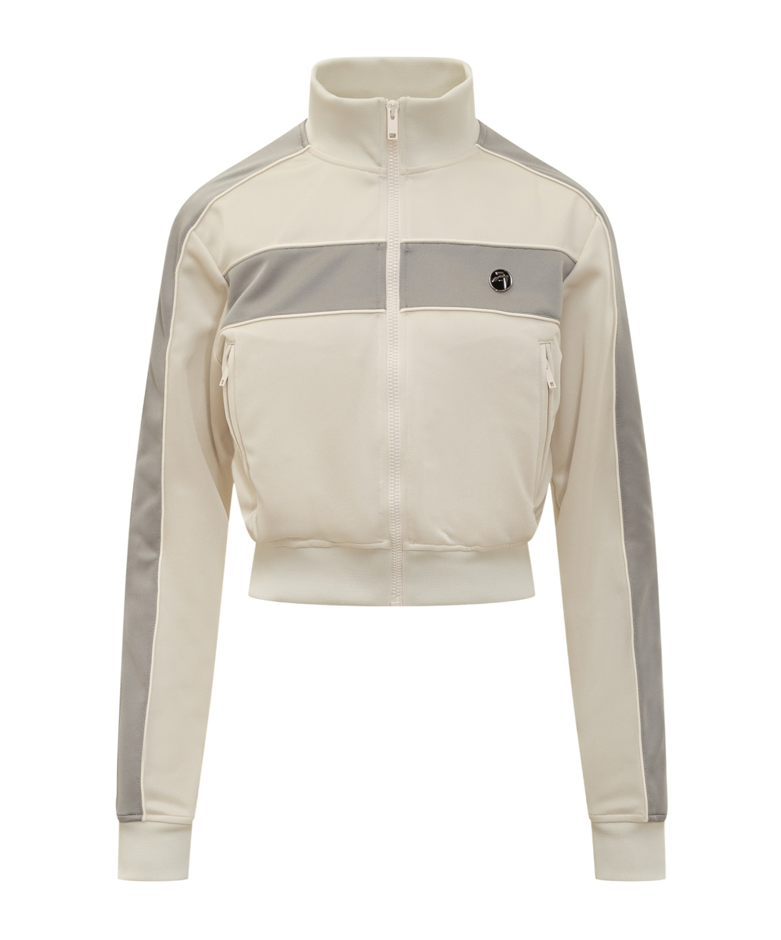 Ambush Off-white Cropped Track Jacket In Nude