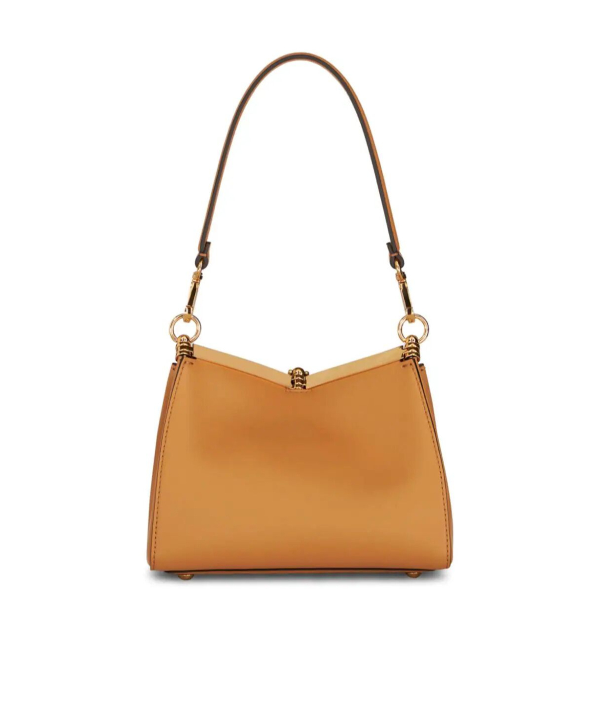 Etro Mini Vela Leather Shoulder Bag In Brown