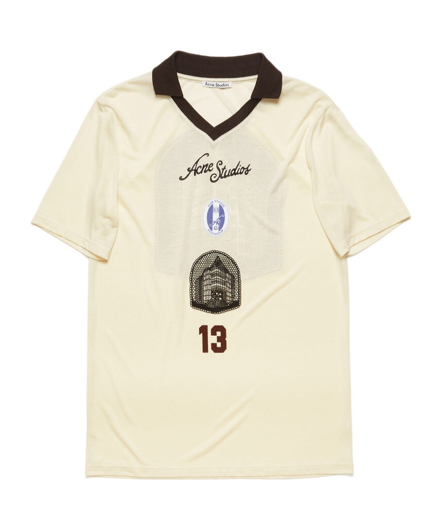 Acne Studios Bl0382 Aef-ivory White T-shirt White In White