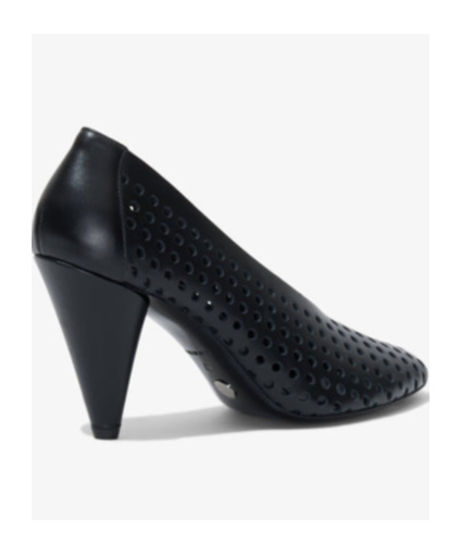 Proenza Schouler 85mm Perforated Leather Pumps In Black