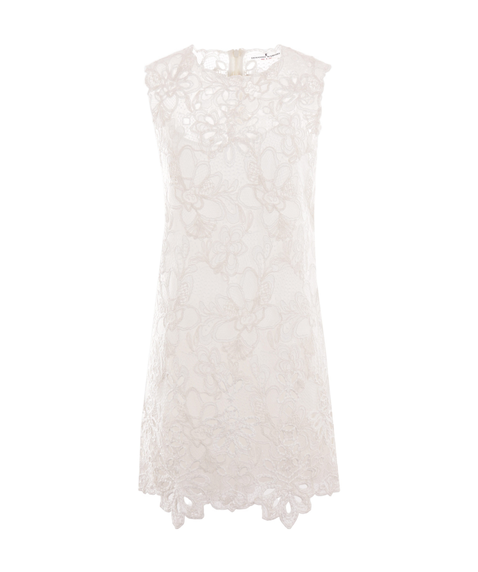 Ermanno Scervino Lace Mini Dress In White