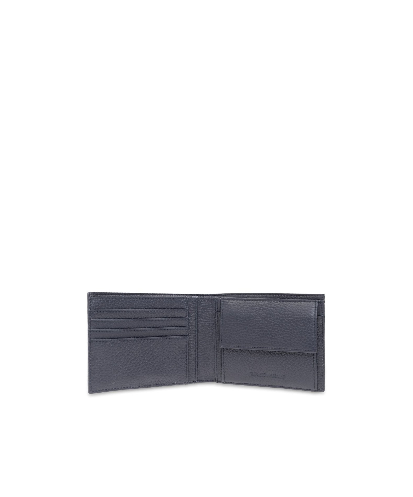 Emporio Armani Logo-rubberised Leather Wallet And Card Holder (set Of Two) In Black