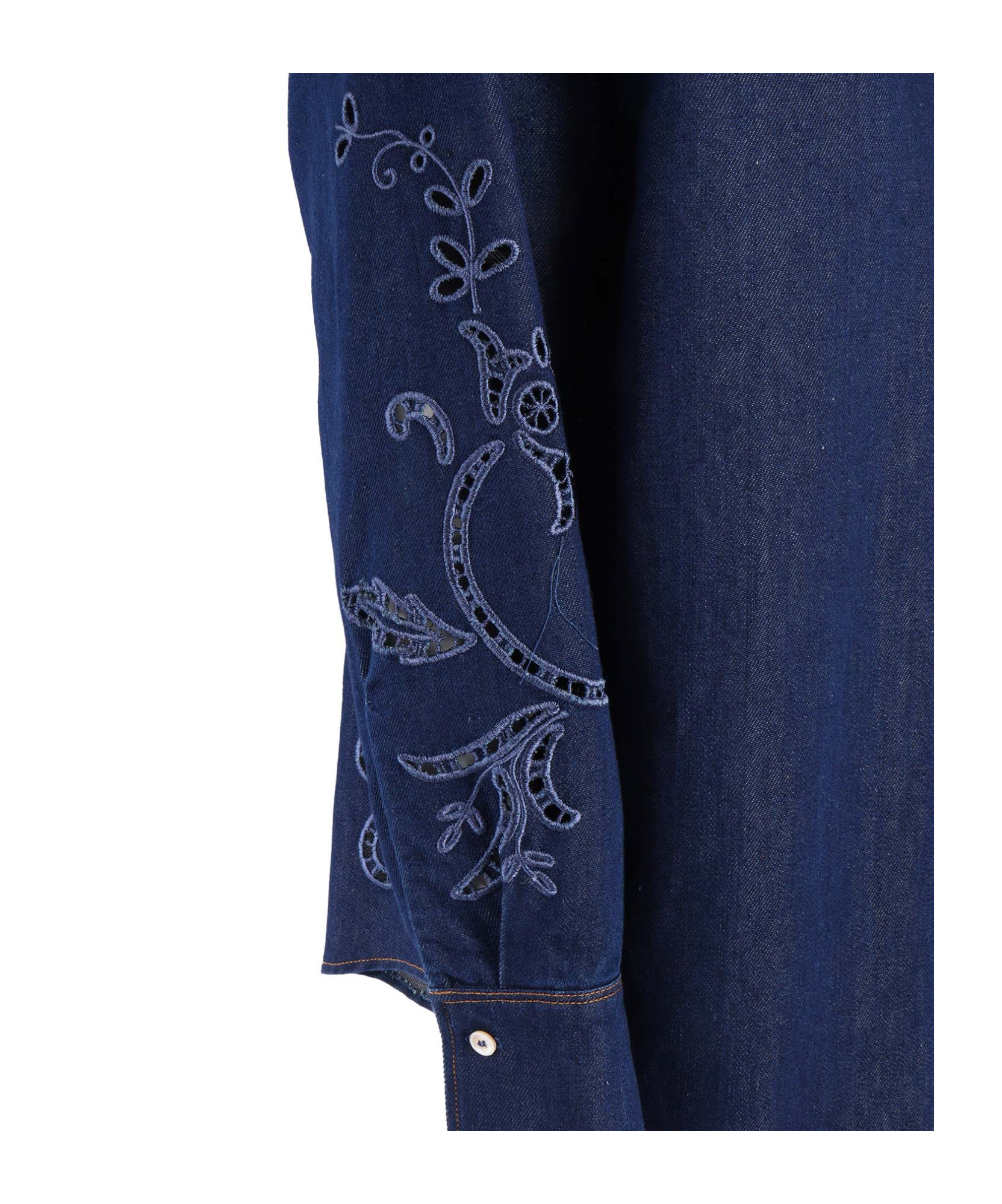 Forte Forte Dark Blue Denim Shirt In Blue
