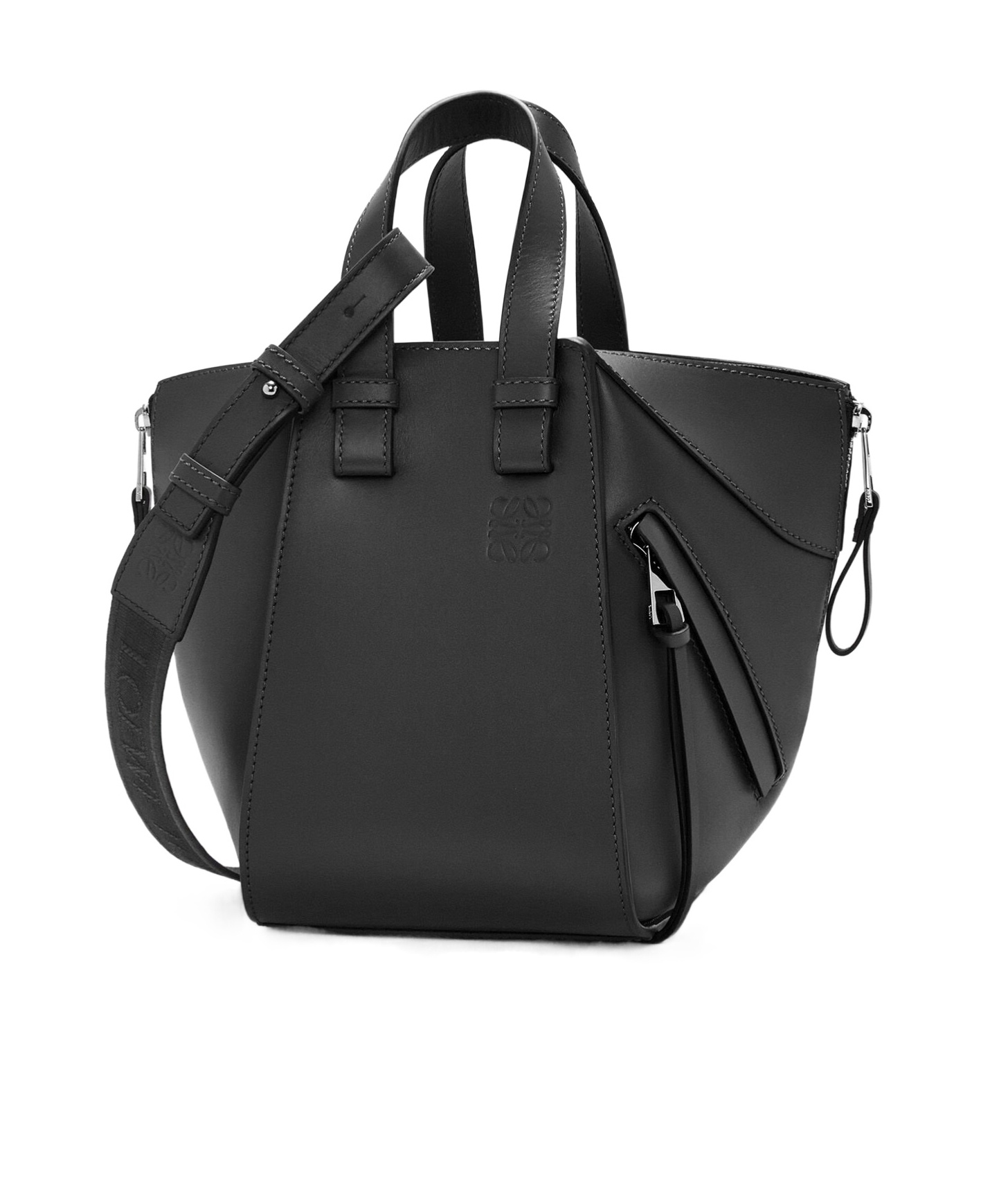 Loewe Compact Hammock Bag In Black