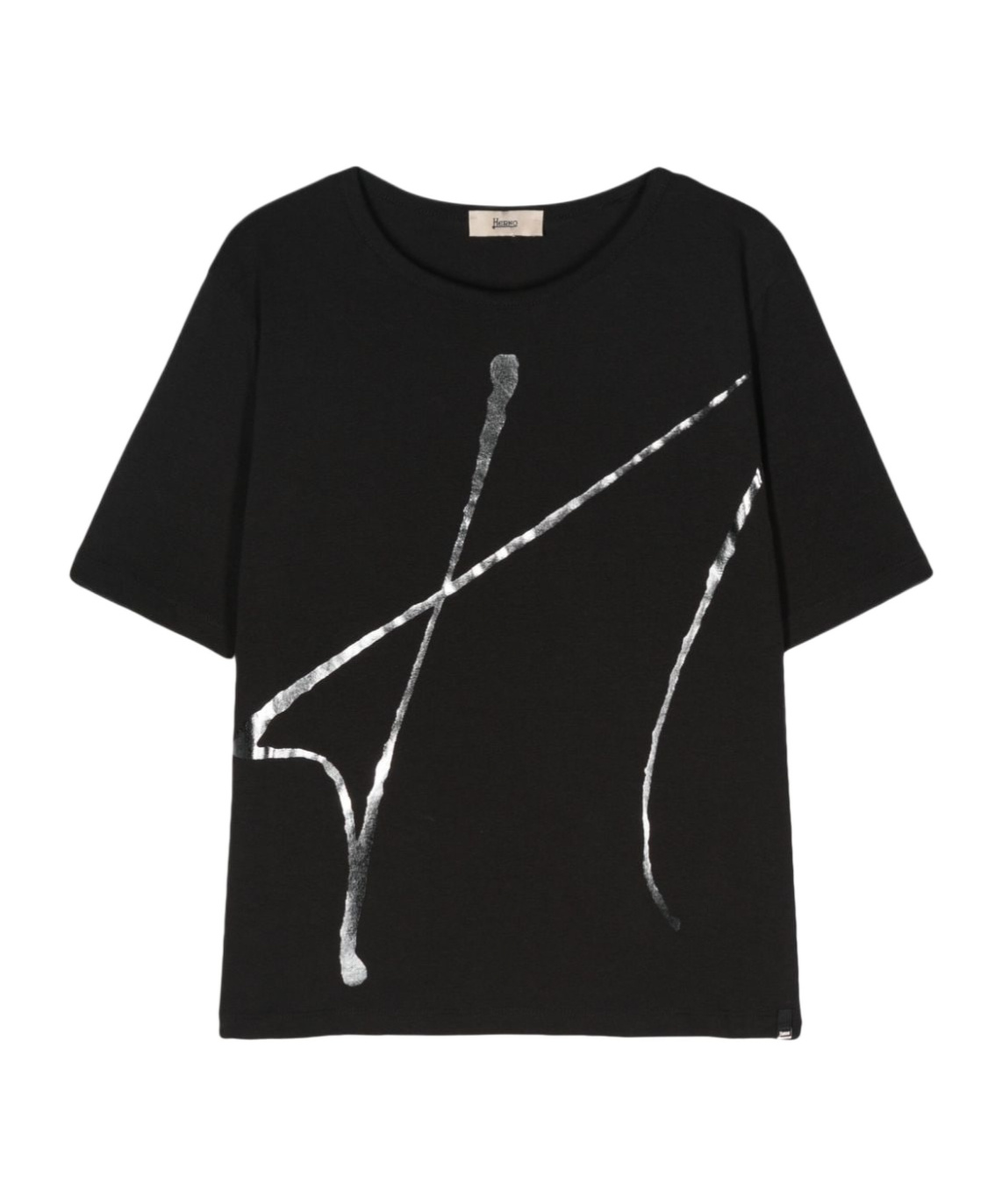 Herno Interlock Jersey T-shirt In Black