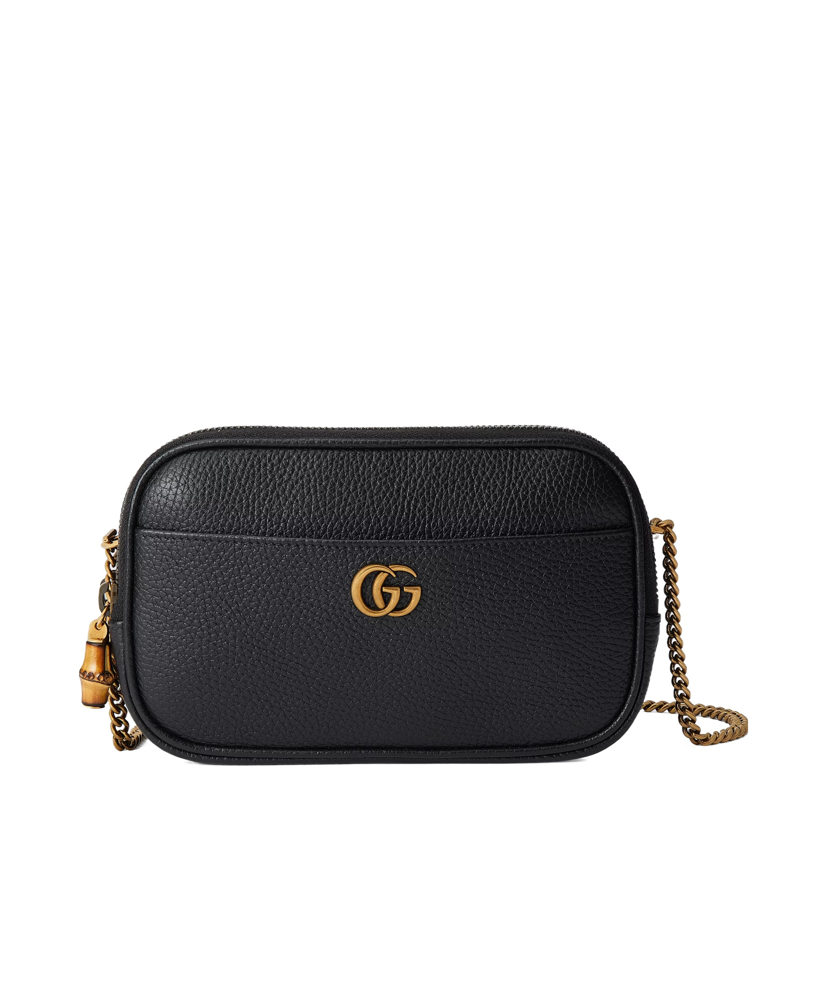 Gucci Black Double G Super Mini Bag In Black