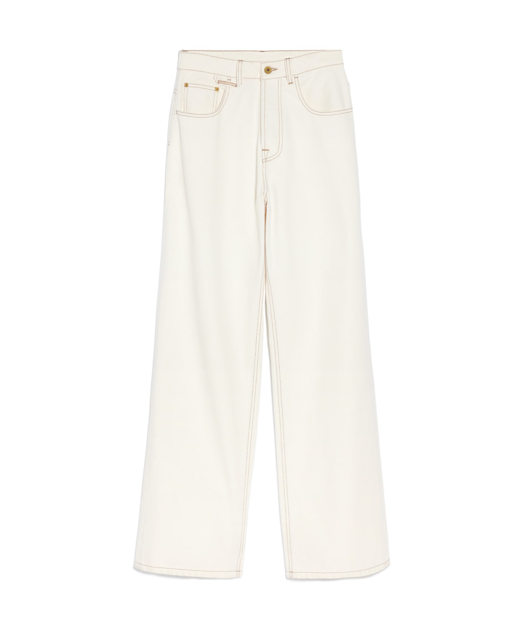 Jacquemus Belt-loop Jeans In White