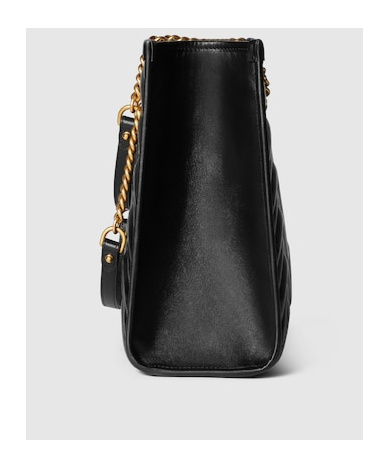 Gucci Gg Marmont Medium Todd Shoulder Bag In Black