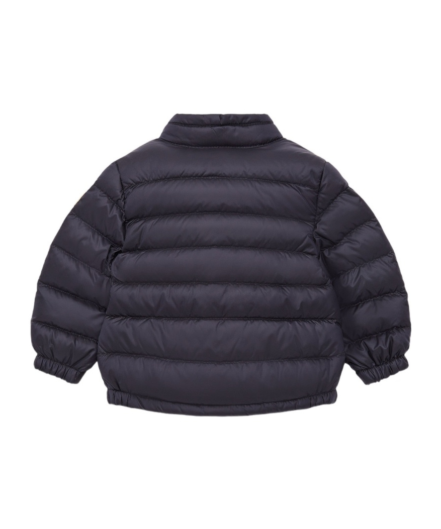Moncler Acorus Logo Affixed Down Jacket In Blue