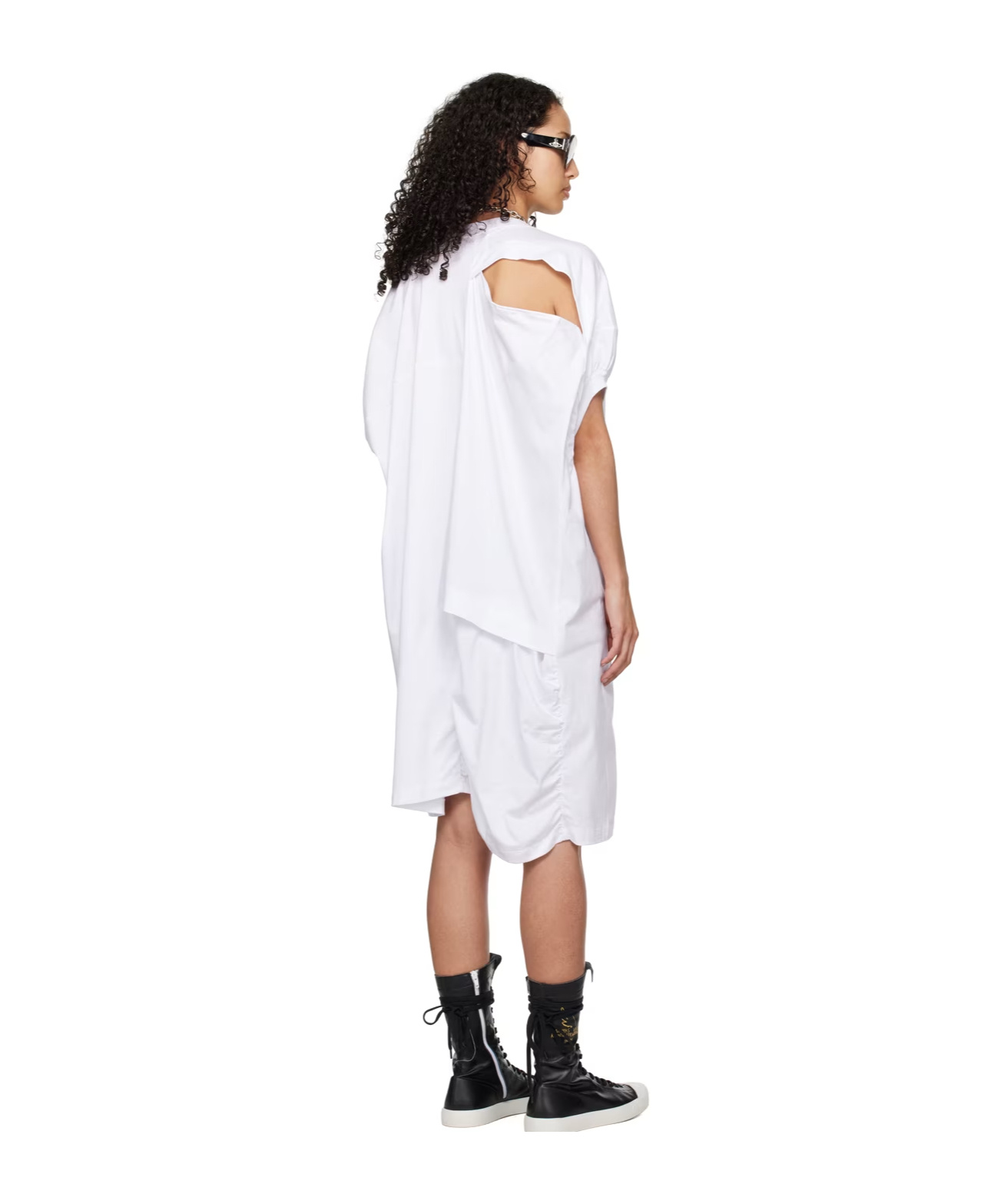 Vivienne Westwood White Dolly Midi Dress In White