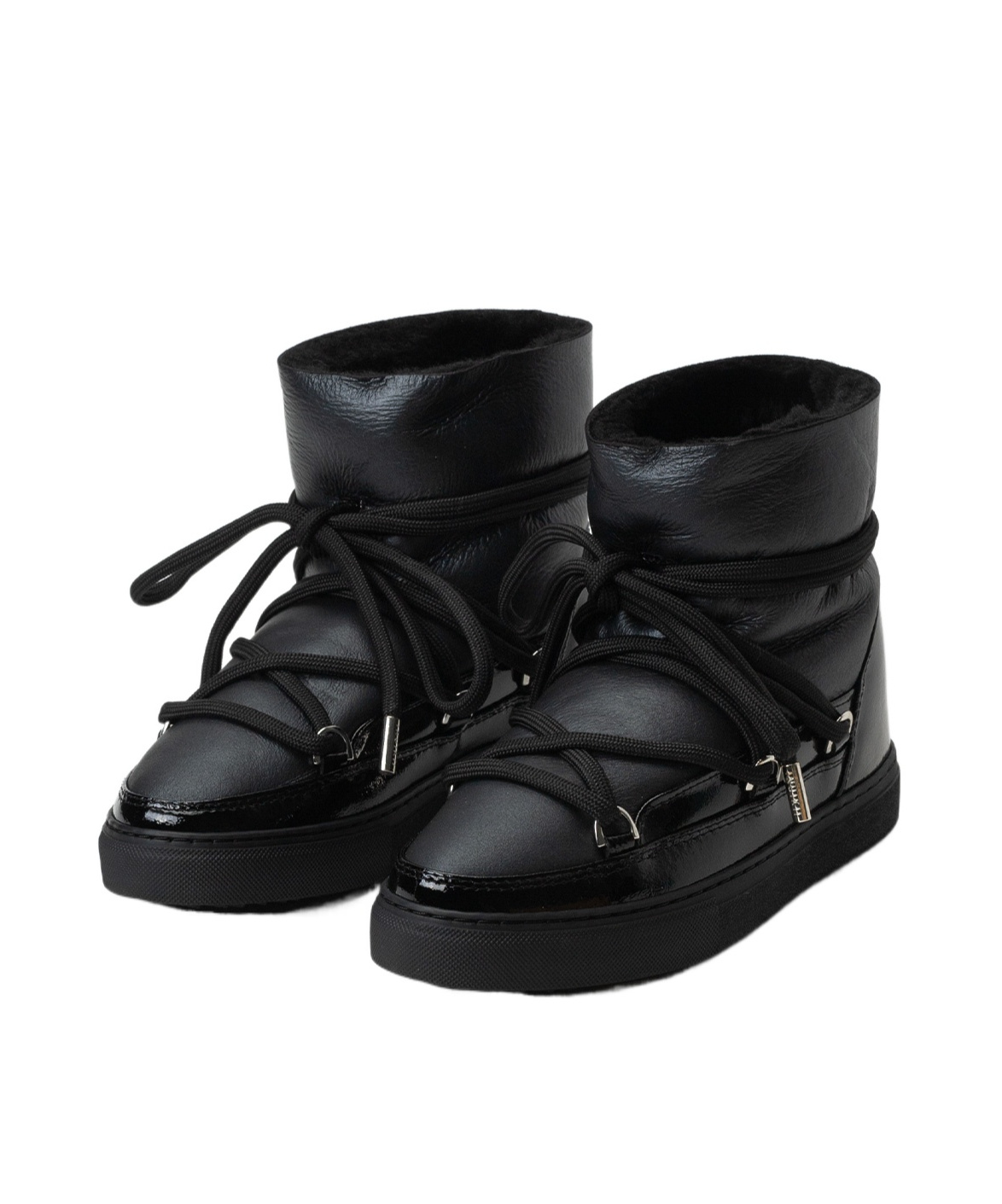 Inuikii Classic Sneaker Lambskin Boots In Black