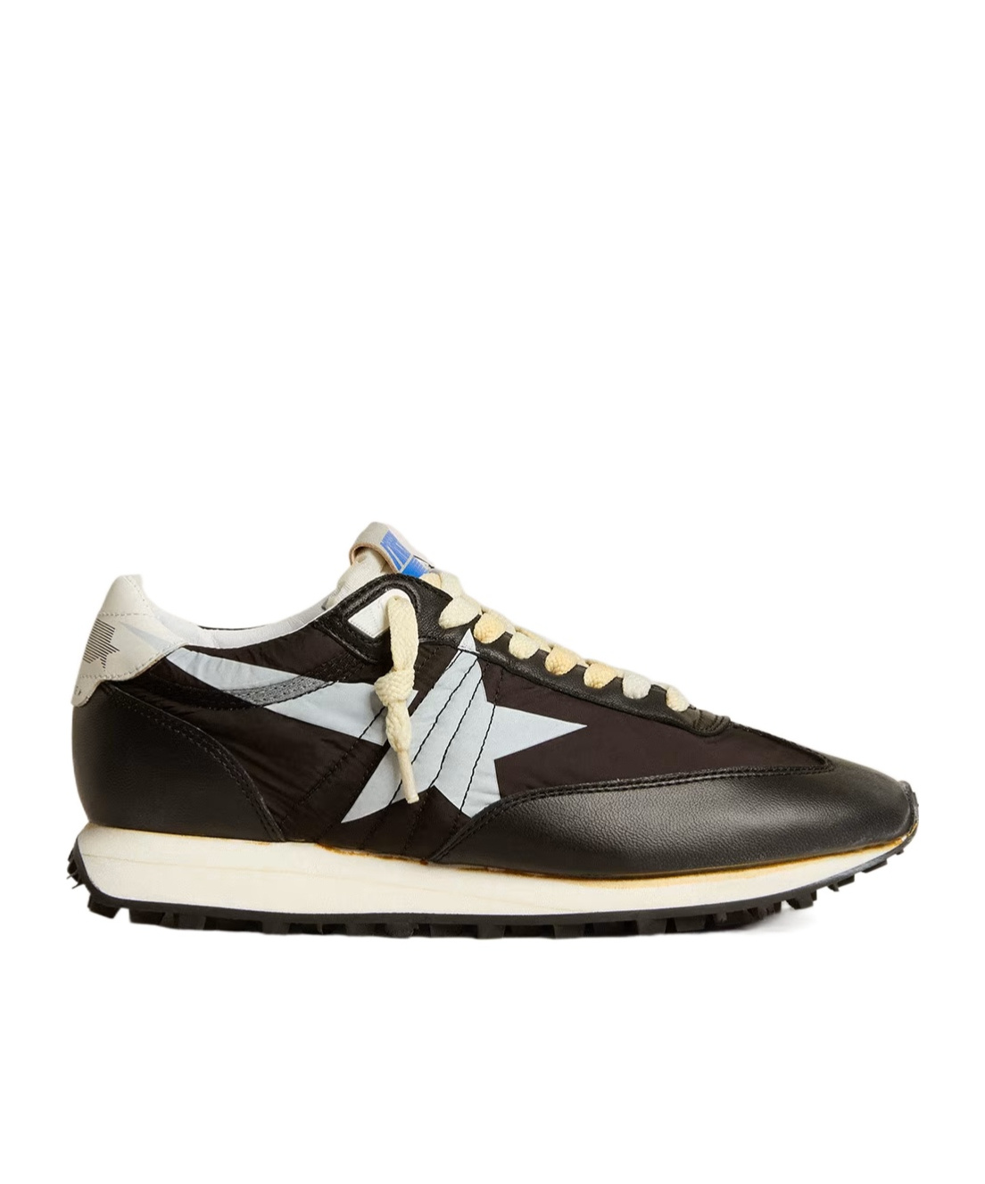 Golden Goose Womens Blk/white Women's Marathon 90167 Runner Leather And Mesh Low-top Trainers In Black
