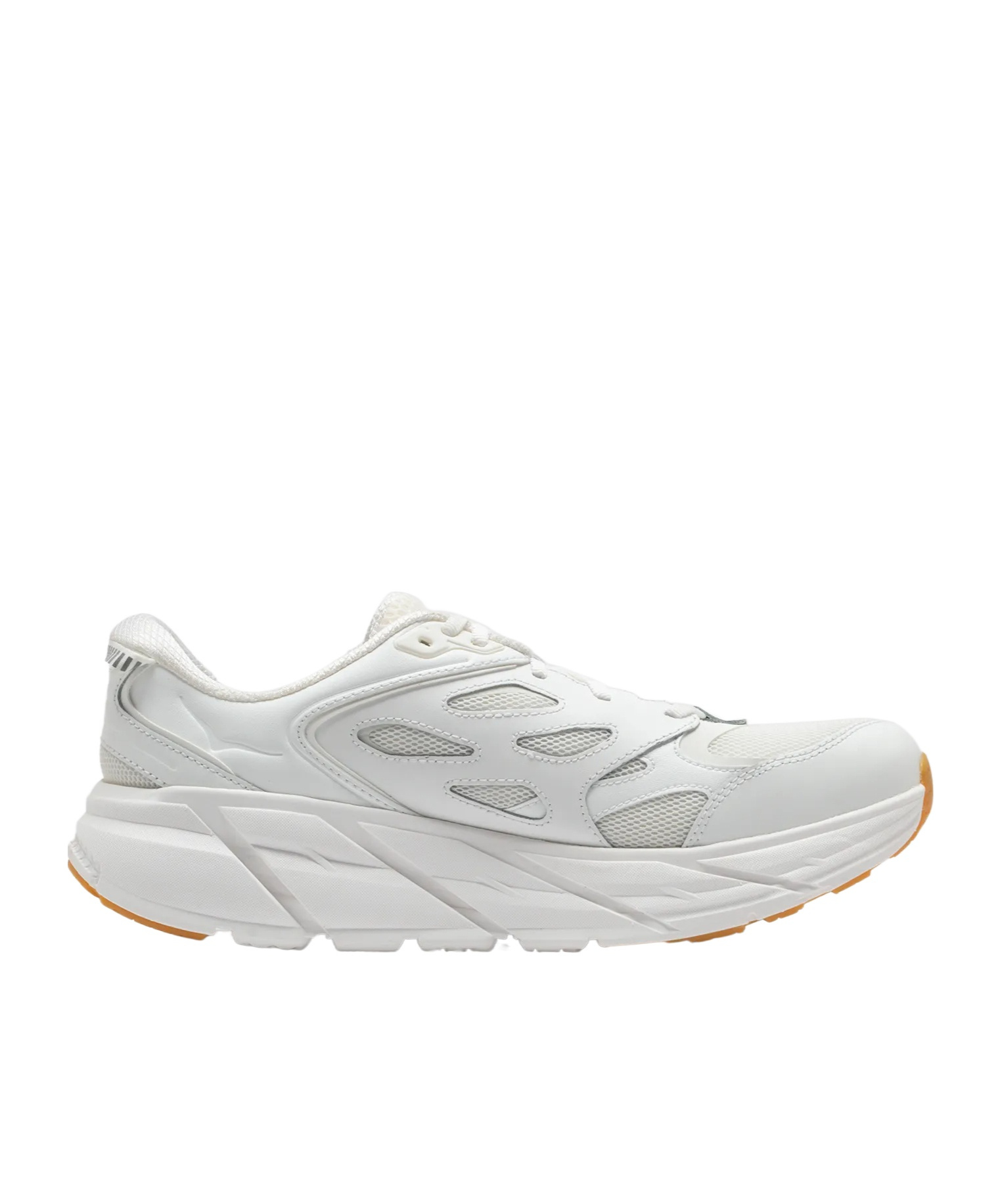 Hoka Cliftons Mens Breathable Tie String Athletic And Training Shoes In White