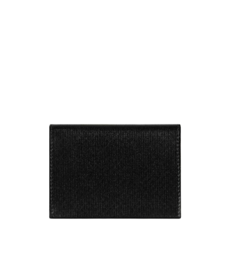 Givenchy Logo Embossed Flap Card Holder In Black