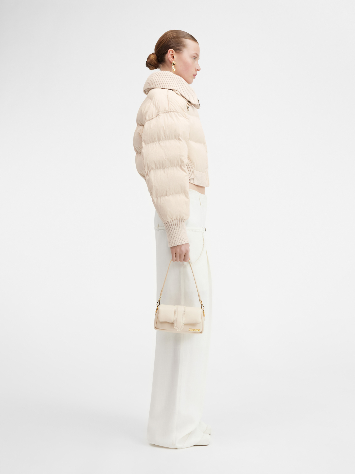Jacquemus La Doudoune Caraco Puffer Jacket In White