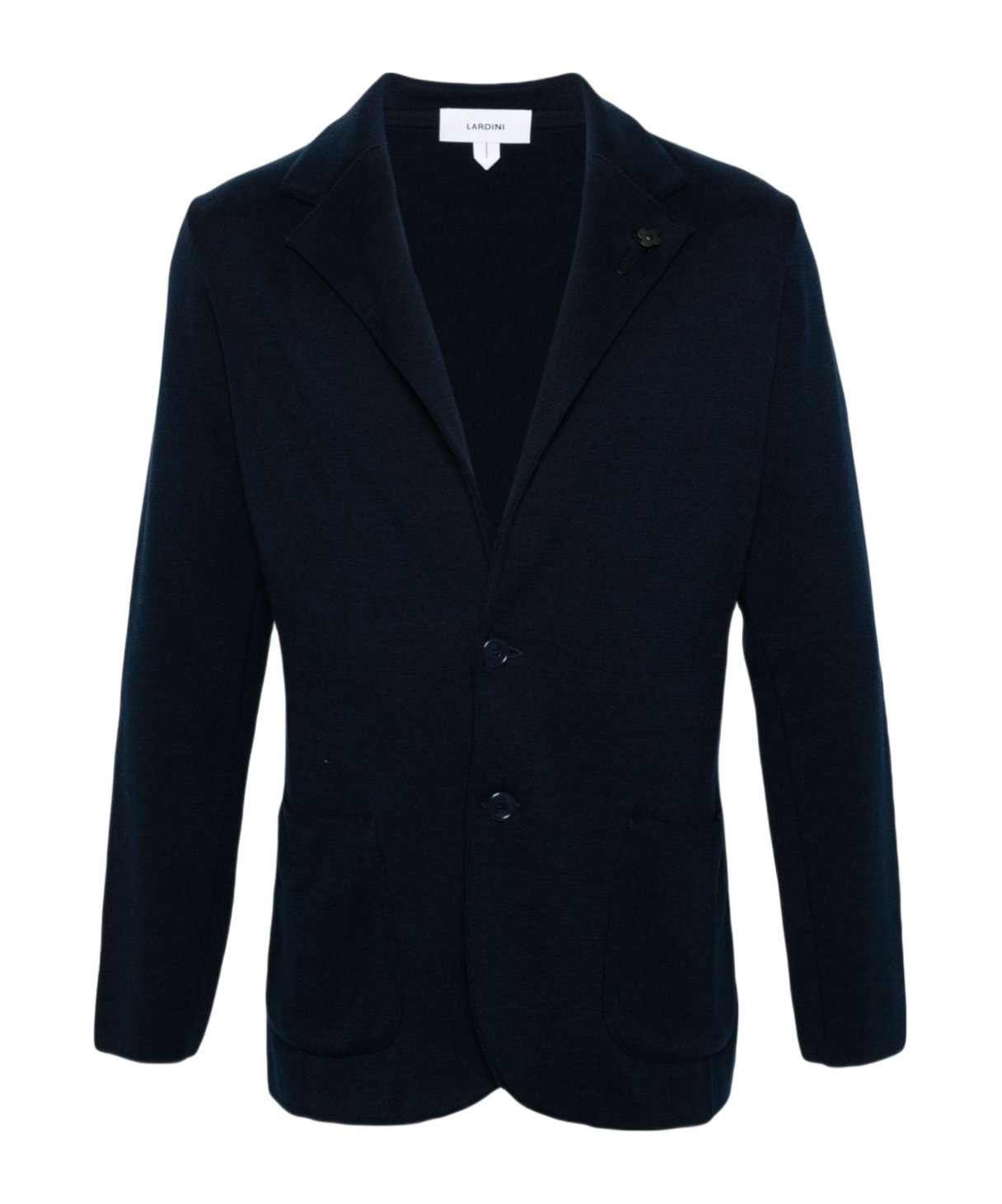 Lardini Notched-lapels Single-breasted Blazer In Black