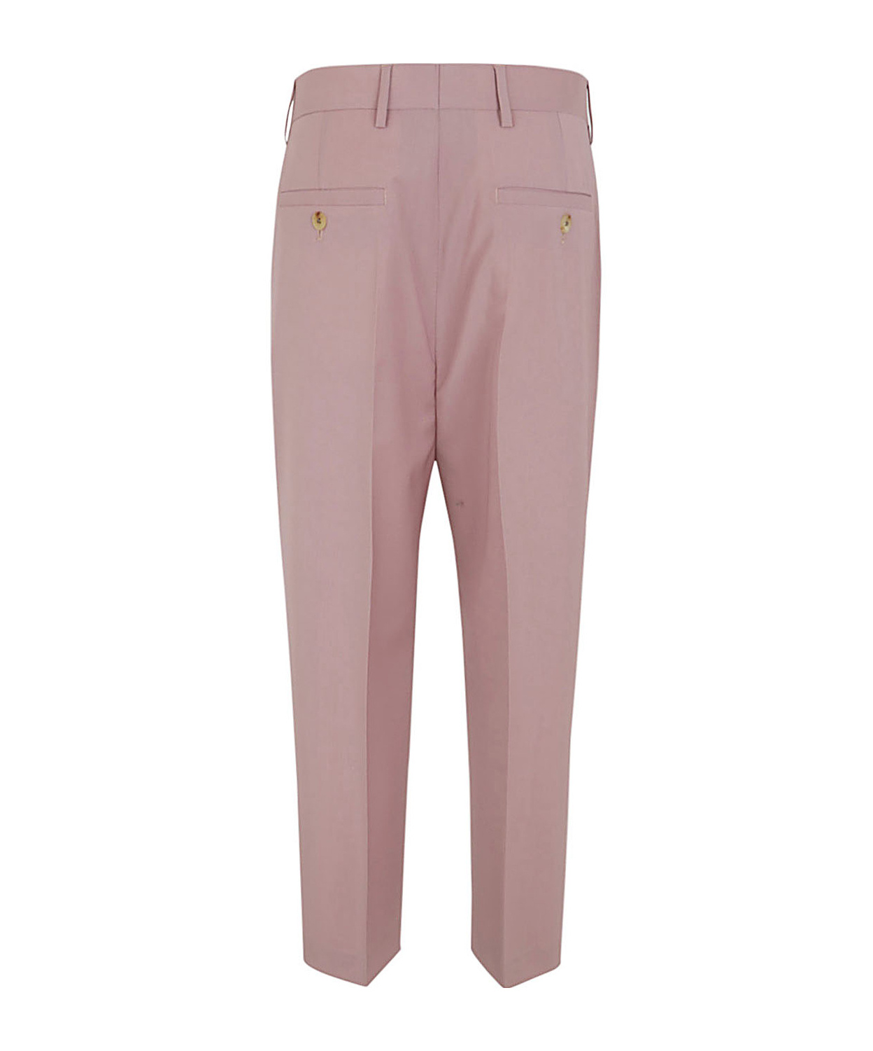 Rick Owens Light Pink Pressed-creased Wool Trousers In Nude