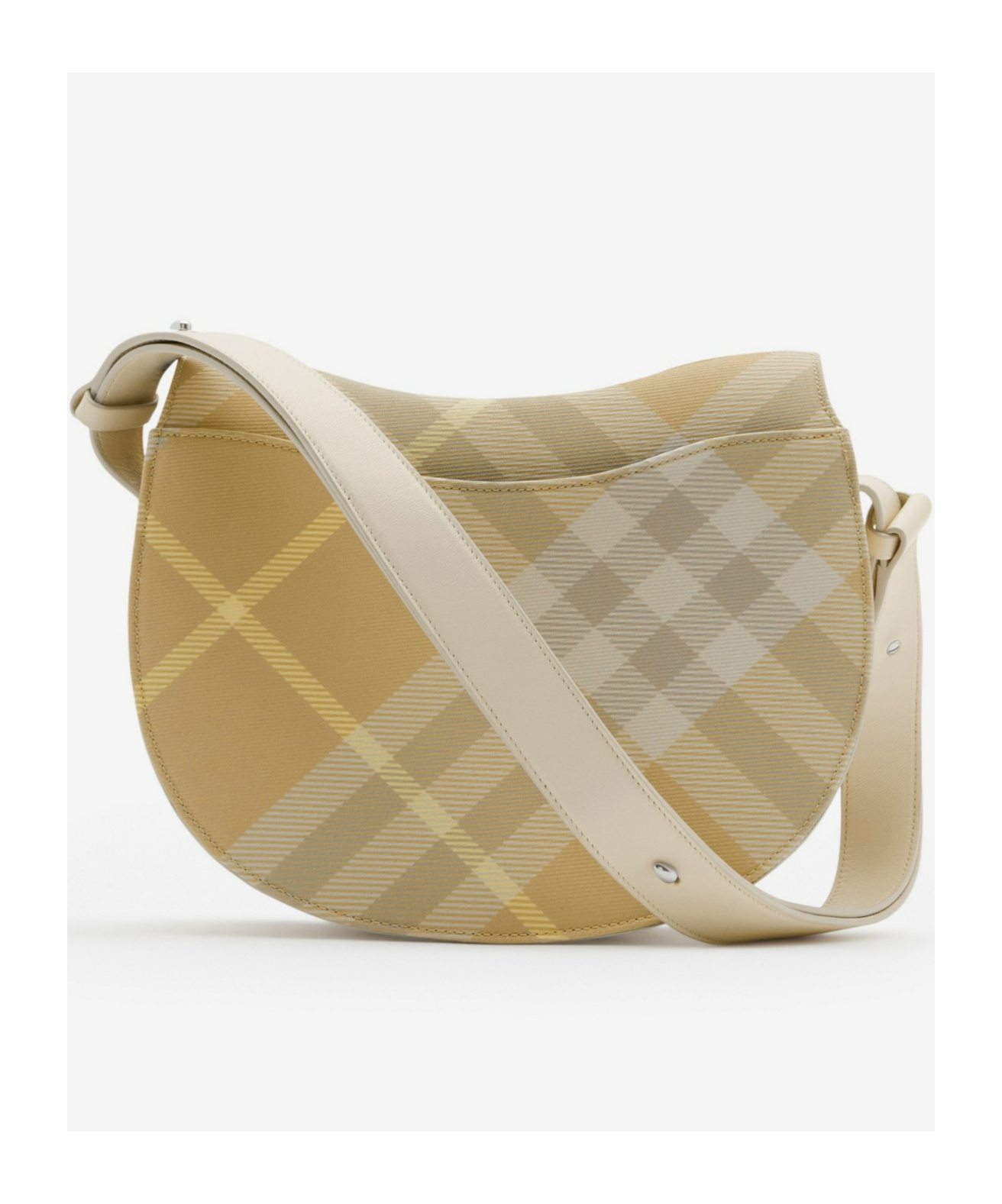 Burberry Beige Rocking Horse Medium Shoulder Bag In Nude