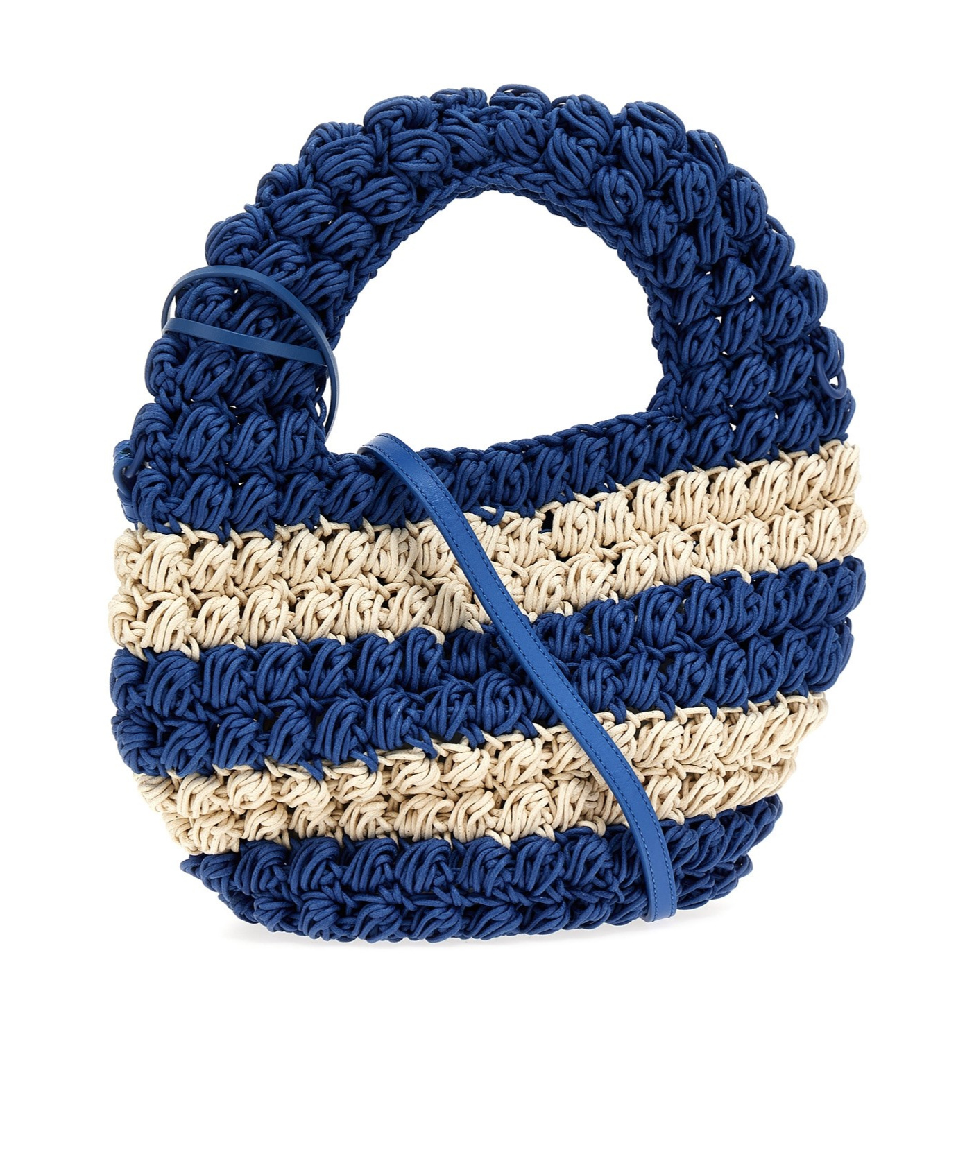 Jw Anderson Women's Popcorn Basket Tote Bag In Blue