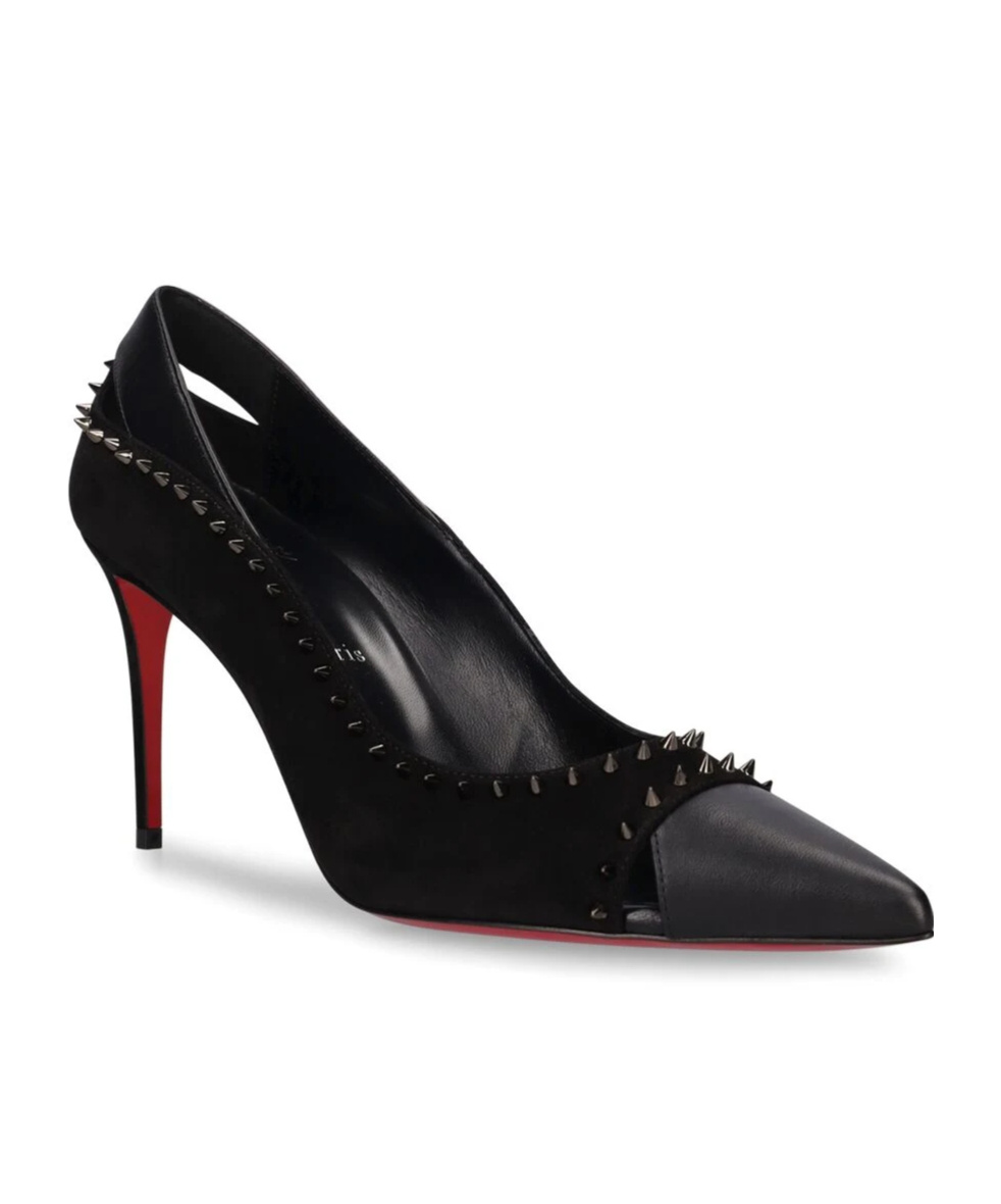 CHRISTIAN LOUBOUTIN NAILED POINTED HIGH-HEELED SHOES