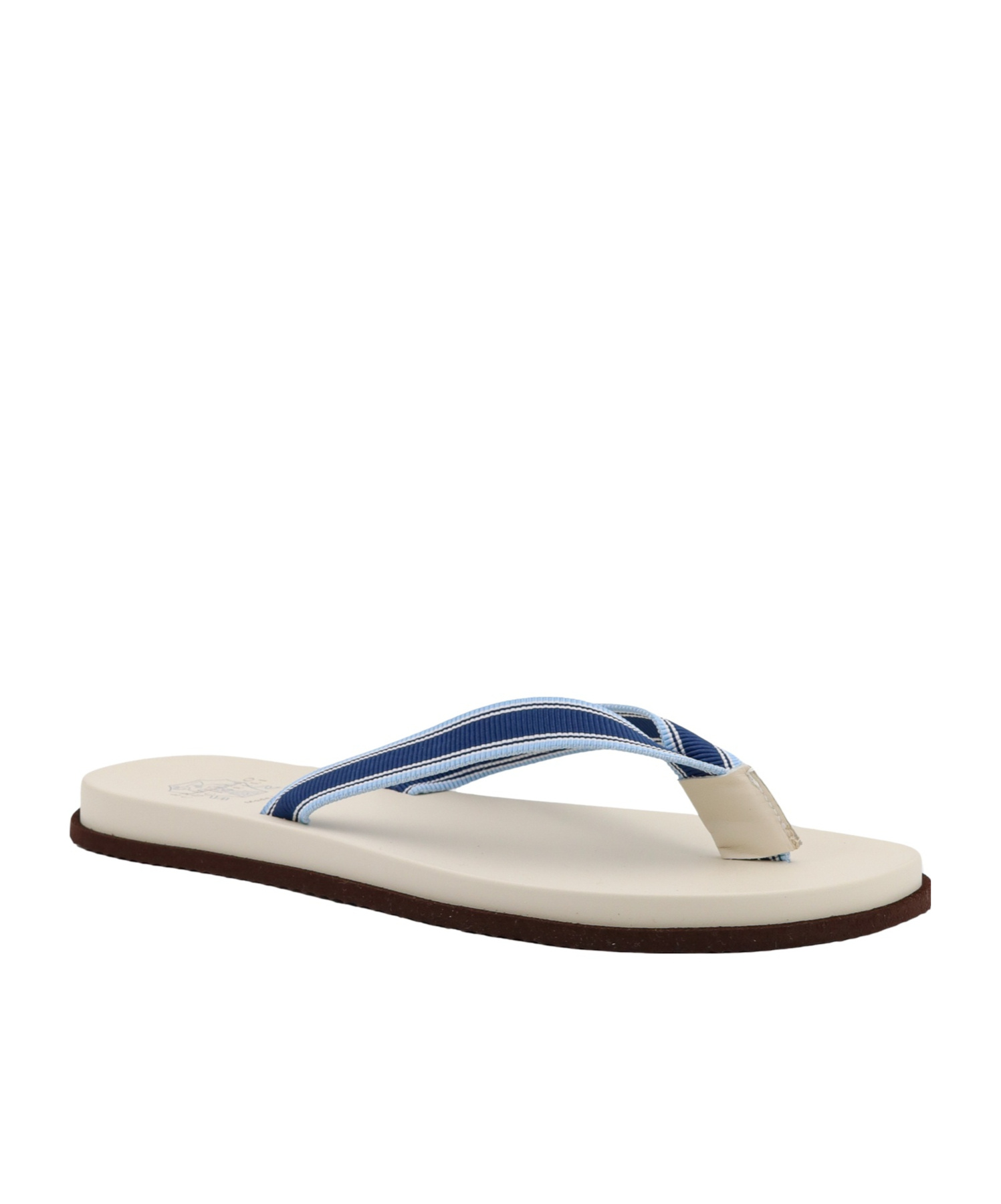 Brunello Cucinelli Leather Flip Flops In Nude