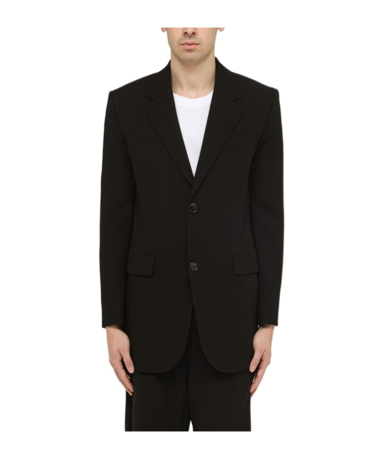Ami Alexandre Mattiussi Ami Paris Black Wool Single Breasted Jacket In Black