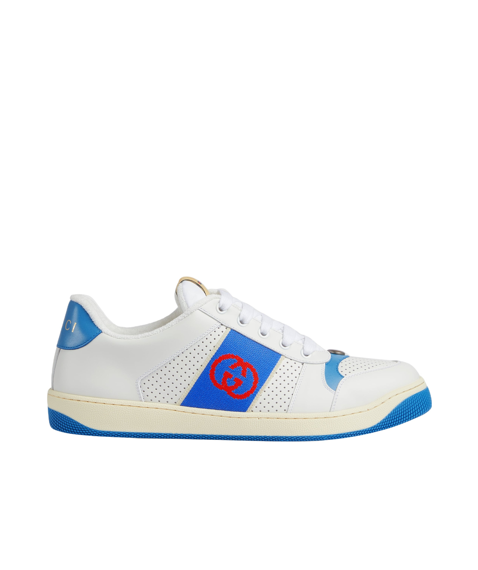 Gucci Men's Screener Sneakers In White