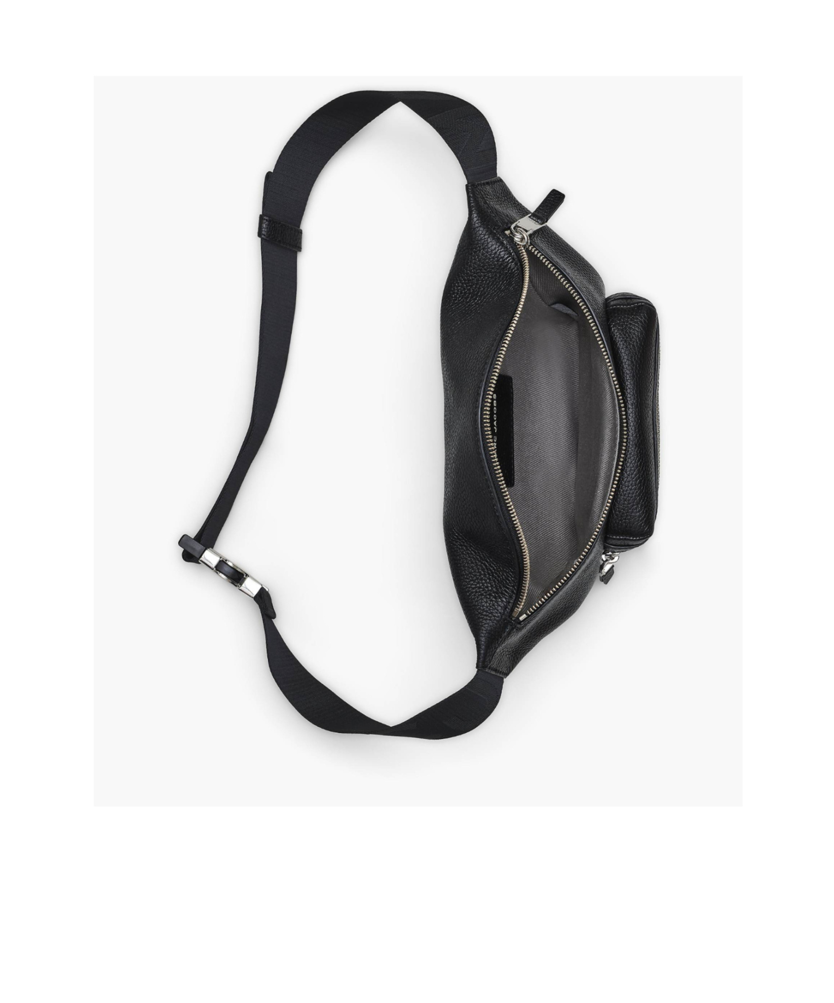 Marc Jacobs Logo-appliqué Leather Belt Bag In Black