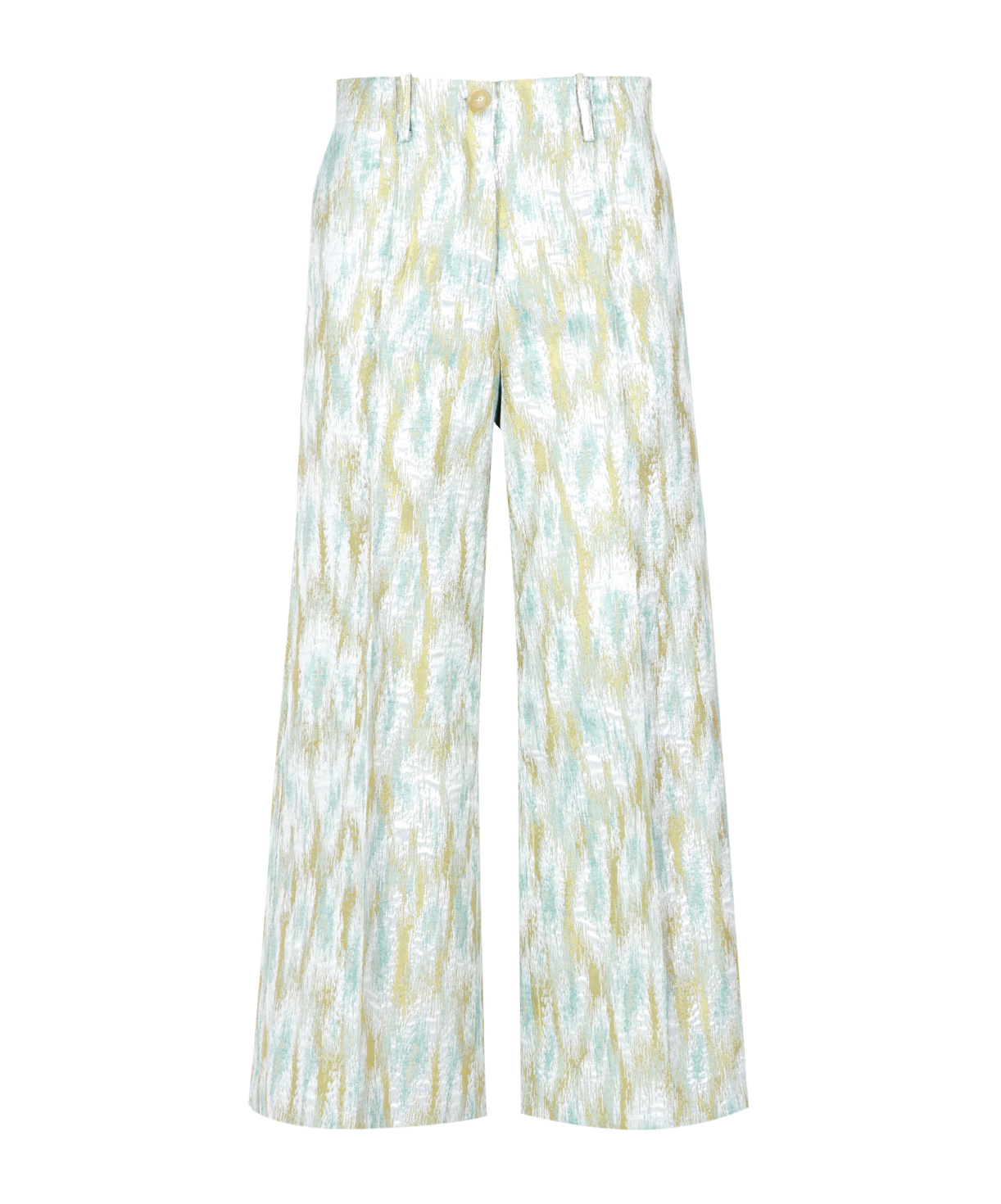 Shop Erika Cavallini Wide-leg Cropped Trousers In White