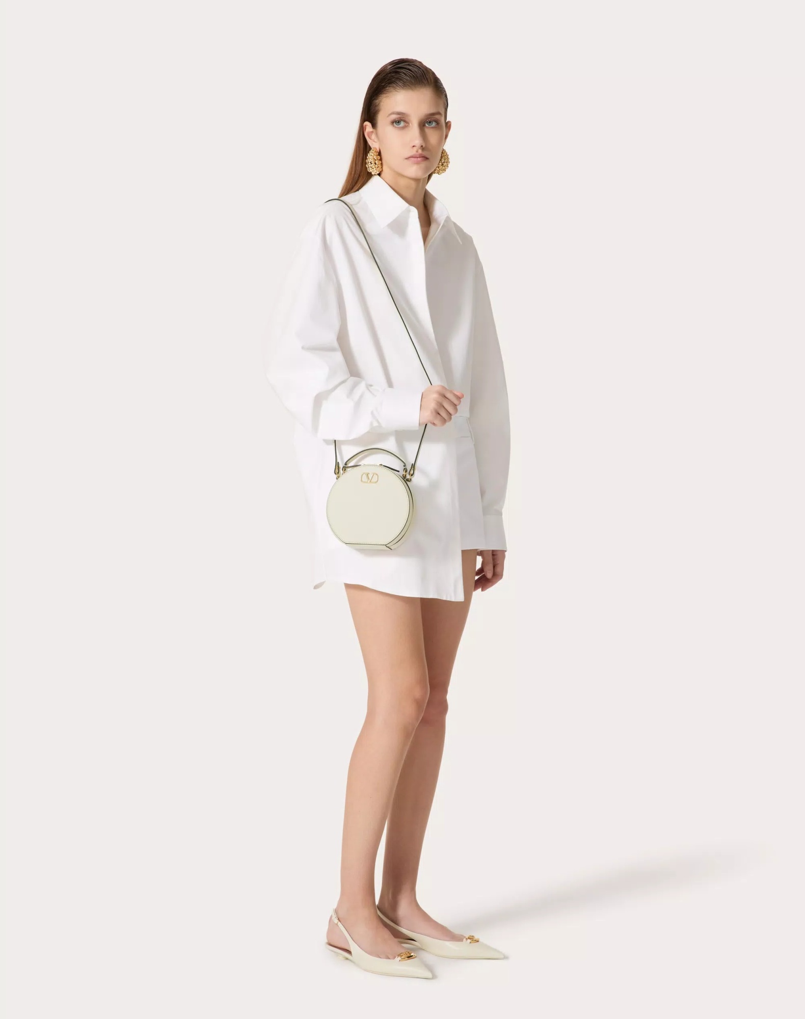 Valentino Vlogo Signature Mini Bag In White