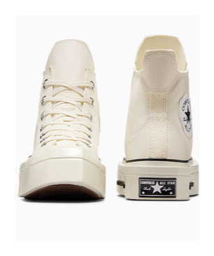 Converse Lace Up High Upper Board Shoes In White
