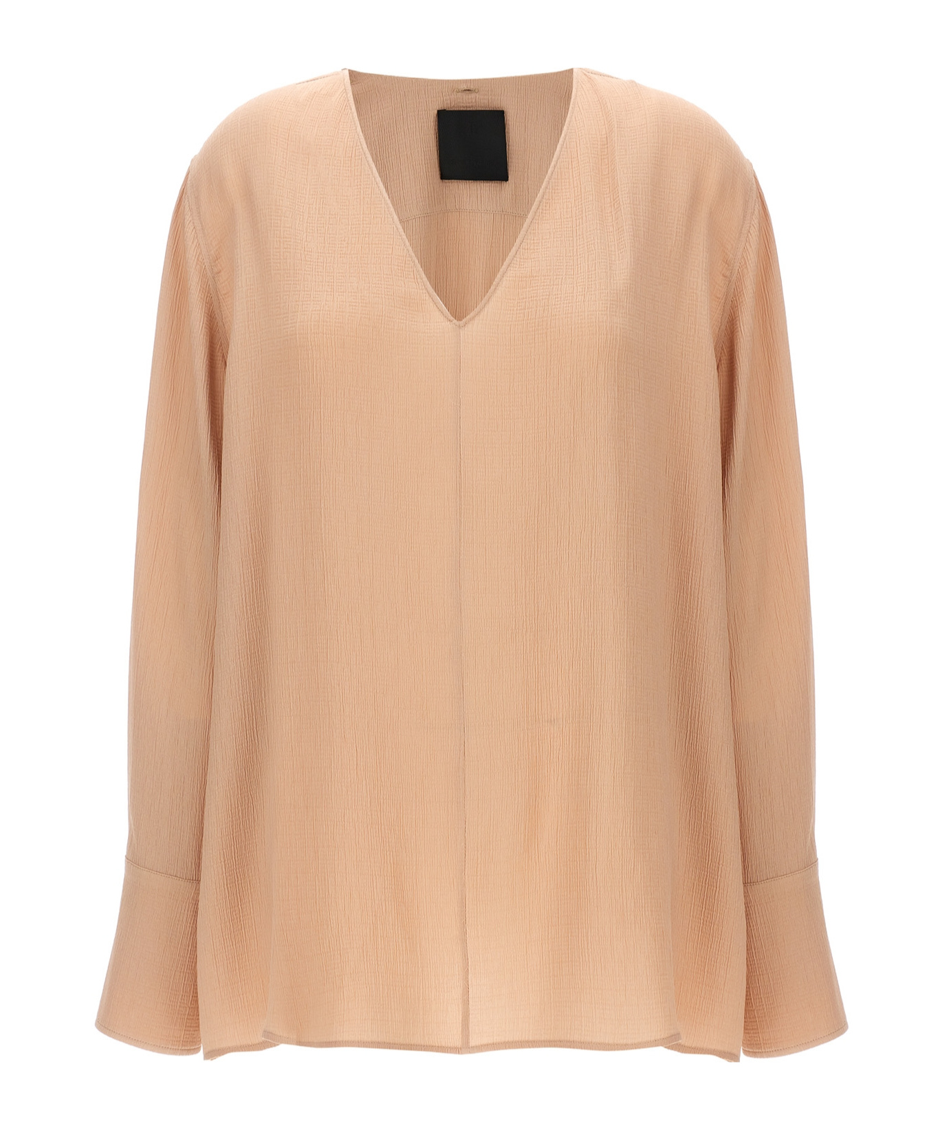 Givenchy Scarf-detail Silk Blouse In Nude