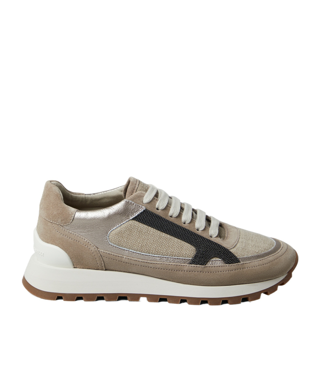 Brunello Cucinelli Monili-embellished Sneakers In Multicolor