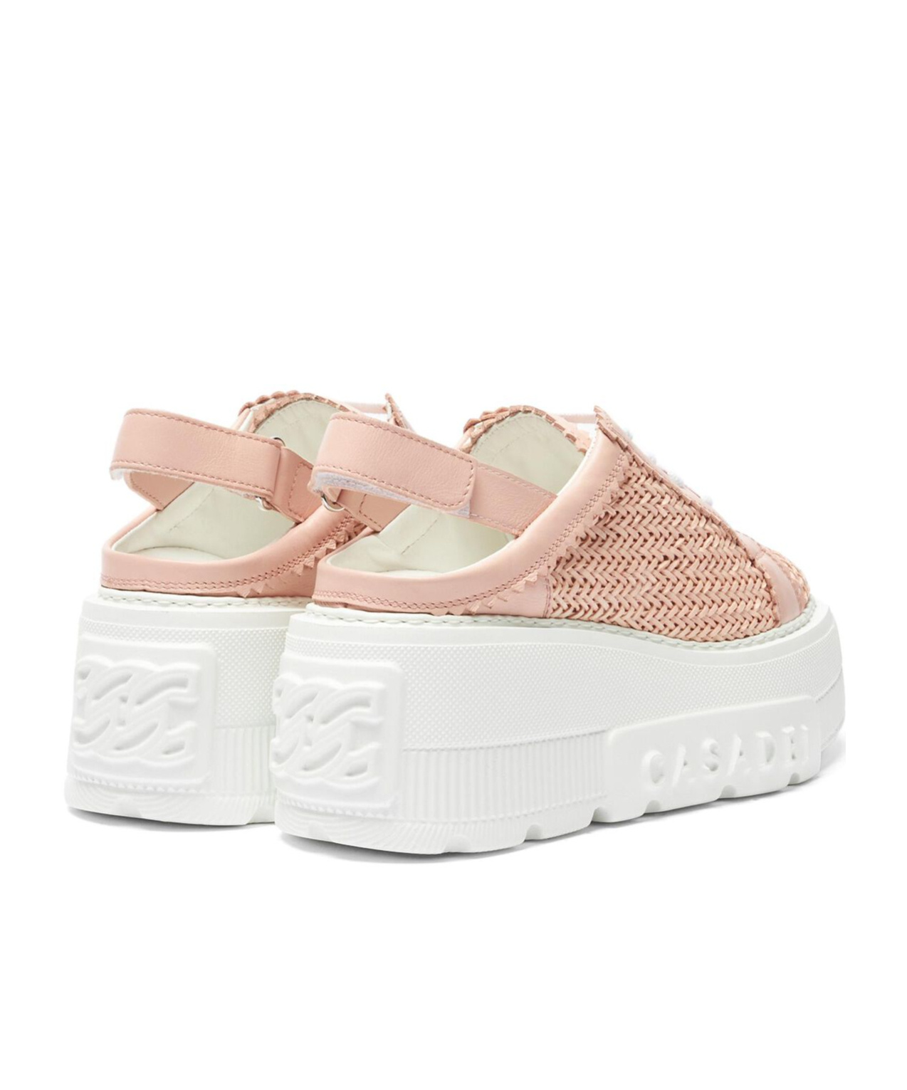 Casadei Hanoi Slingback Leather Sneakers In White