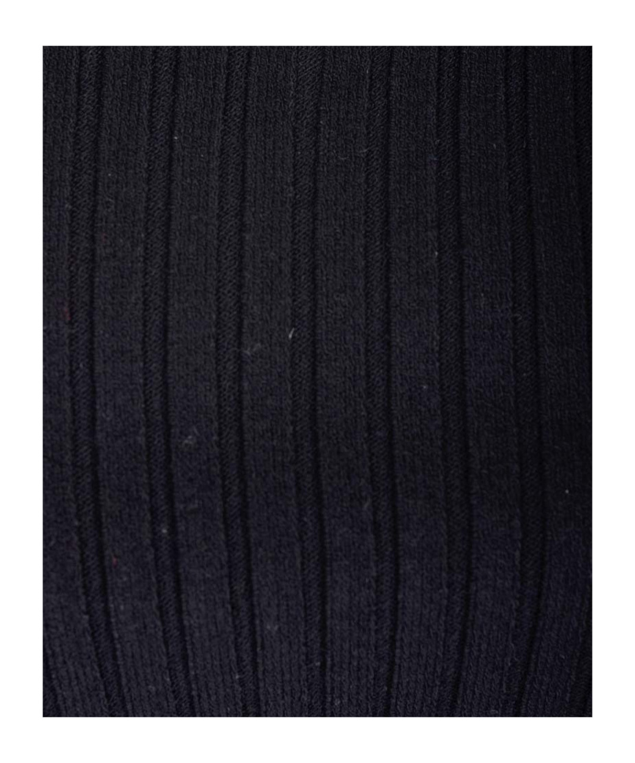 Courrèges Ribbed Tank Top With Buckle In Black