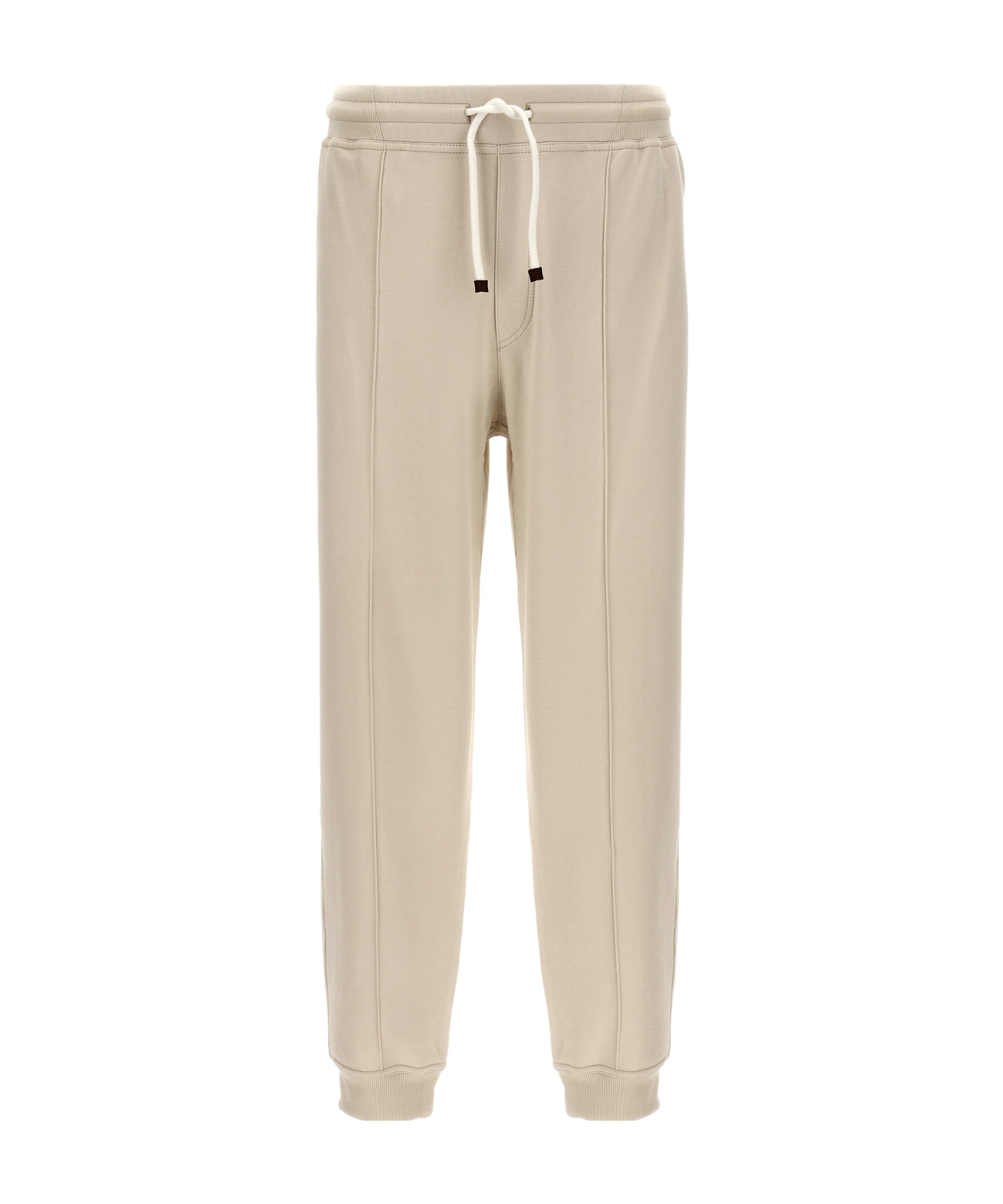 Brunello Cucinelli Raised-seam Track Pants In Brown