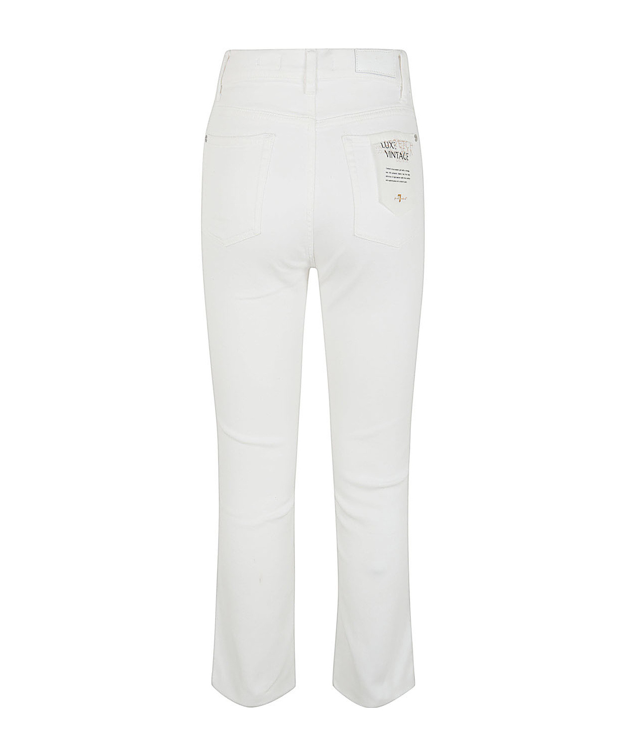 7 For All Mankind Slim Kick High-rise Bootcut Jeans In White